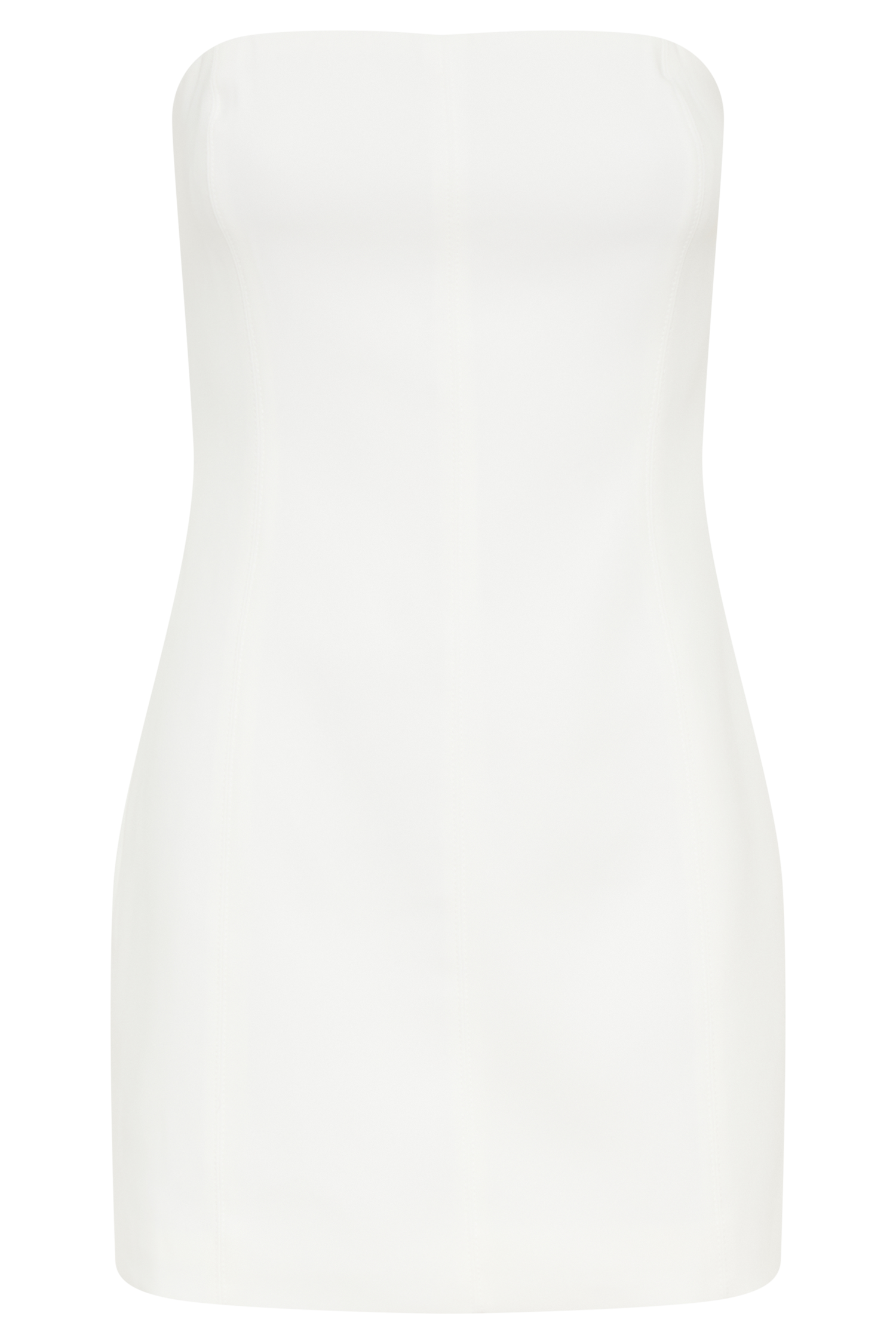 Levauro  Maci Krep Mini Elbise - Beyaz