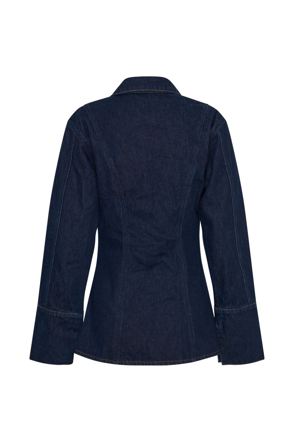 Levaru Jericho Asimetrik Denim Gömlek - İndigo Mavi