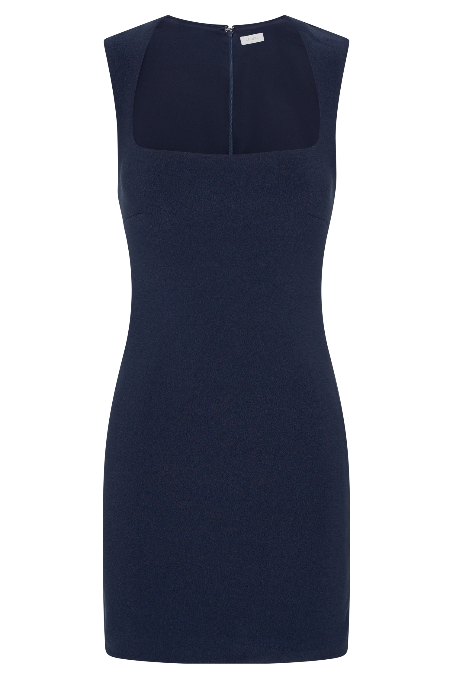 Levaru Frida Krep Mini Elbise - Koyu Lacivert