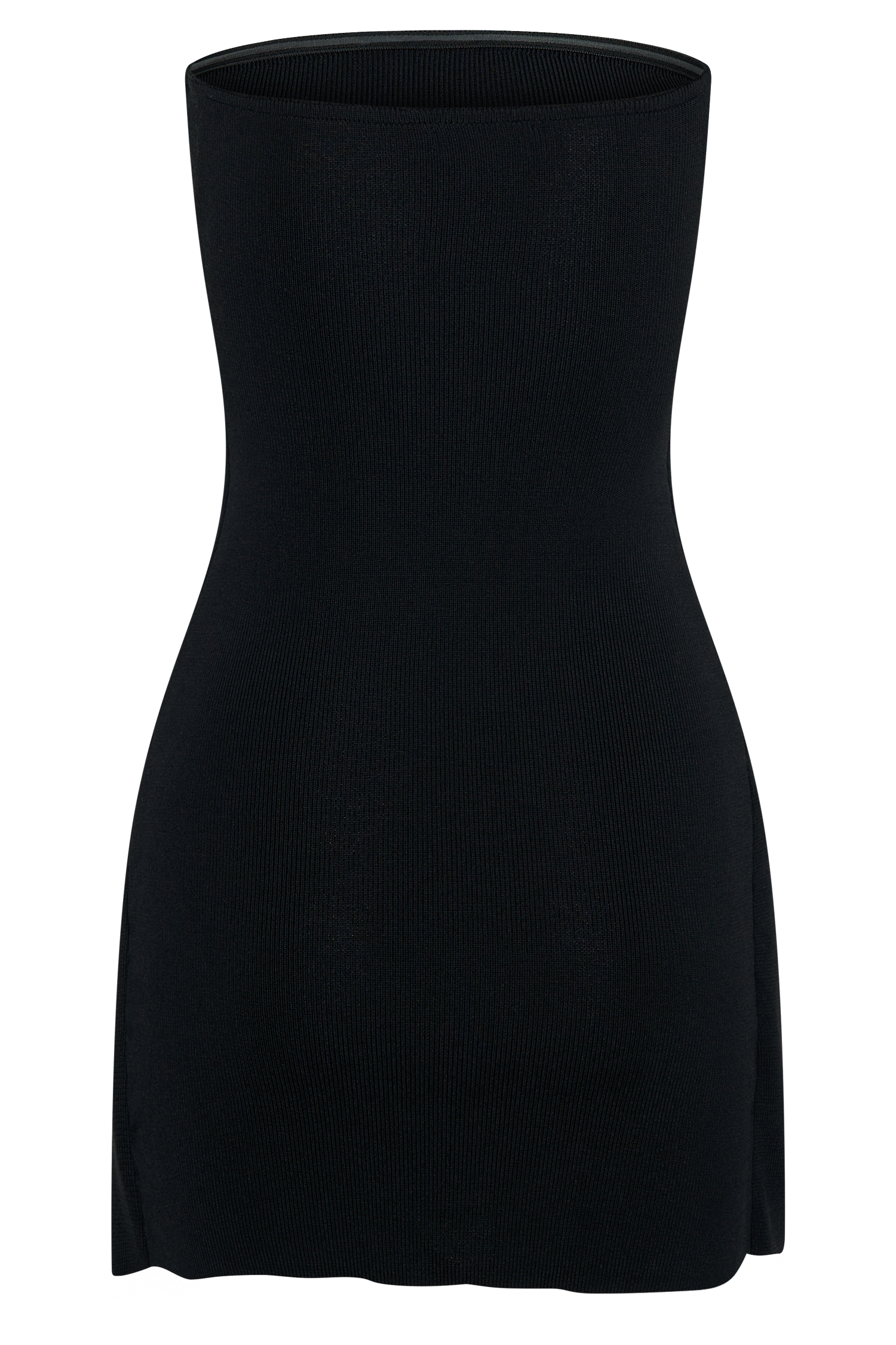 Levauro Rian Straplez Triko Mini Elbise - Siyah