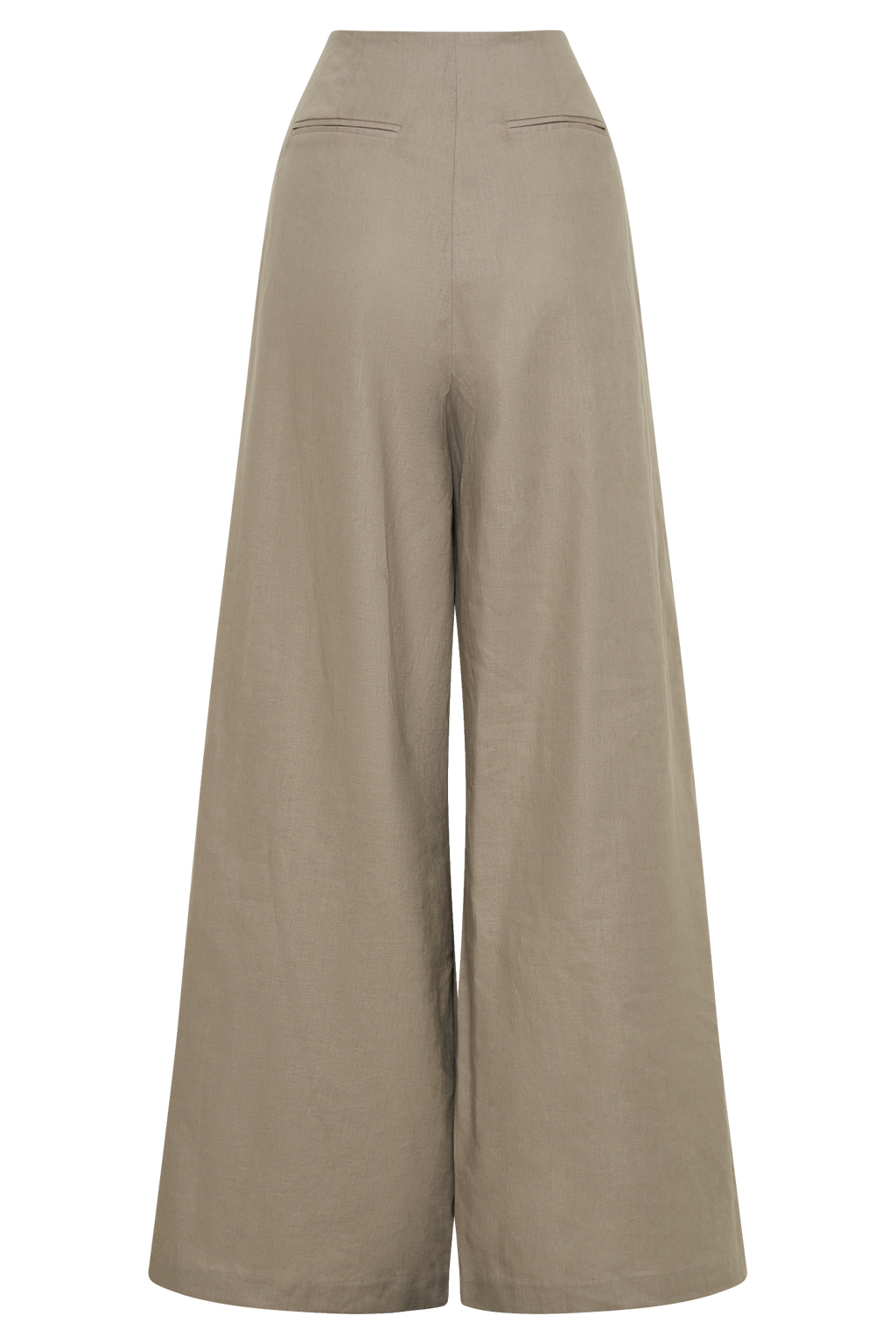 Levauro Brandi Keten Düz Paça Pantolon - Çakıl Taşı