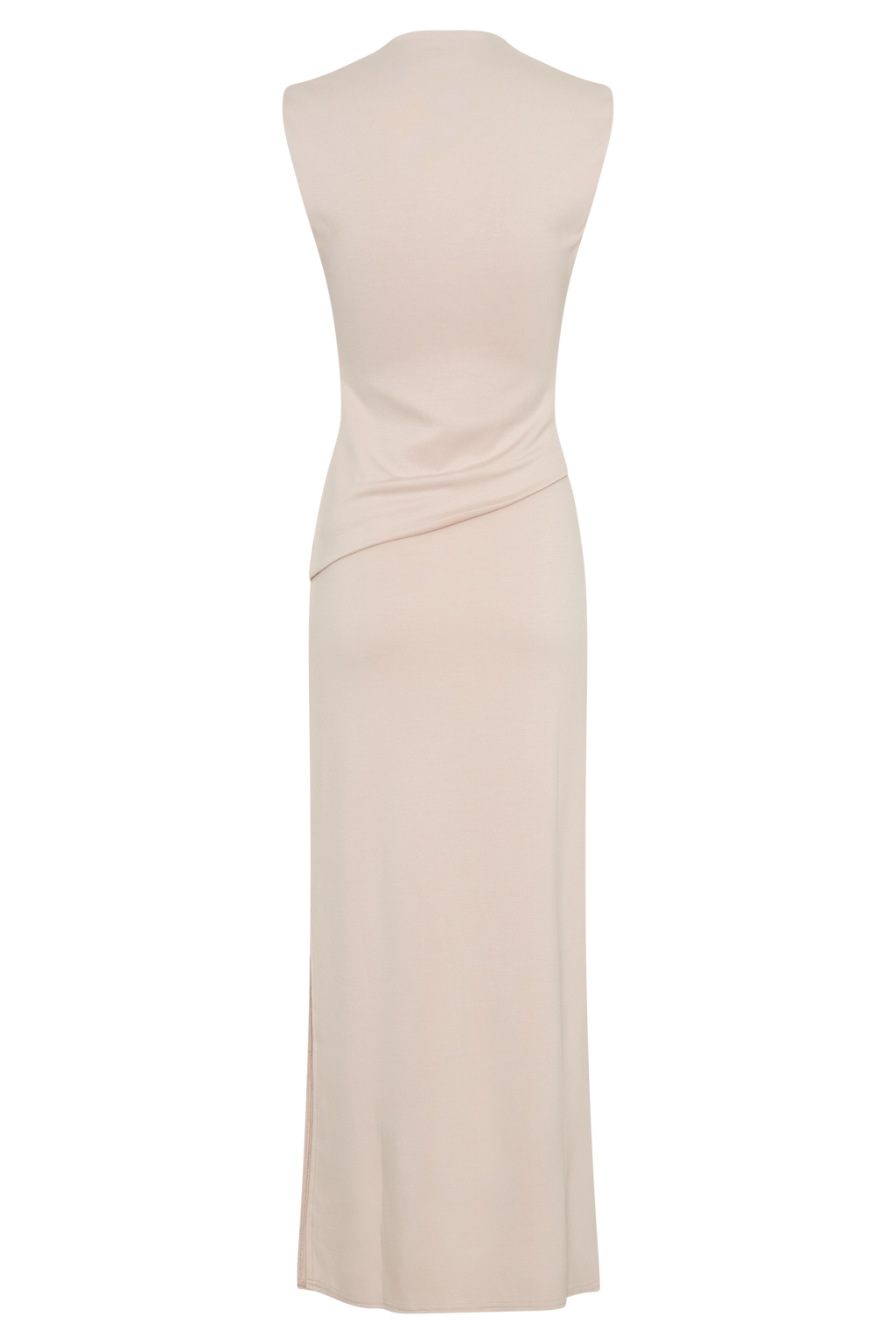 Levauro Lorelei Krep Twist Midi Elbise - Taupe