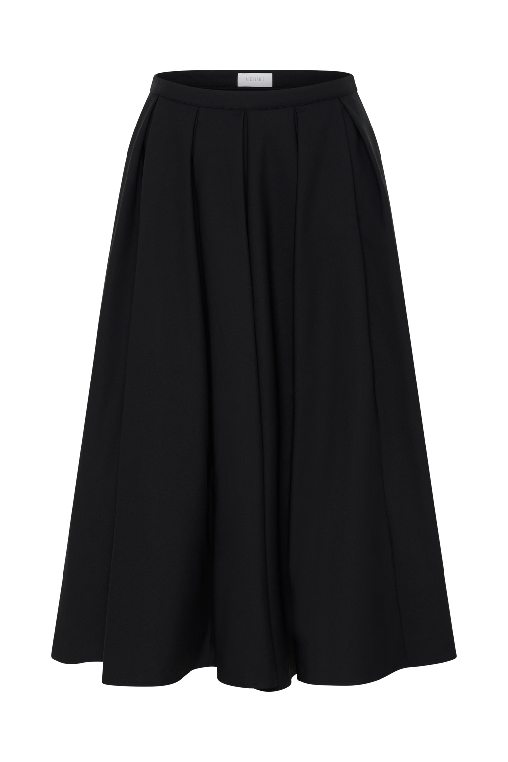 Levauro Clarence Keten A-Line Maxi Etek - Siyah
