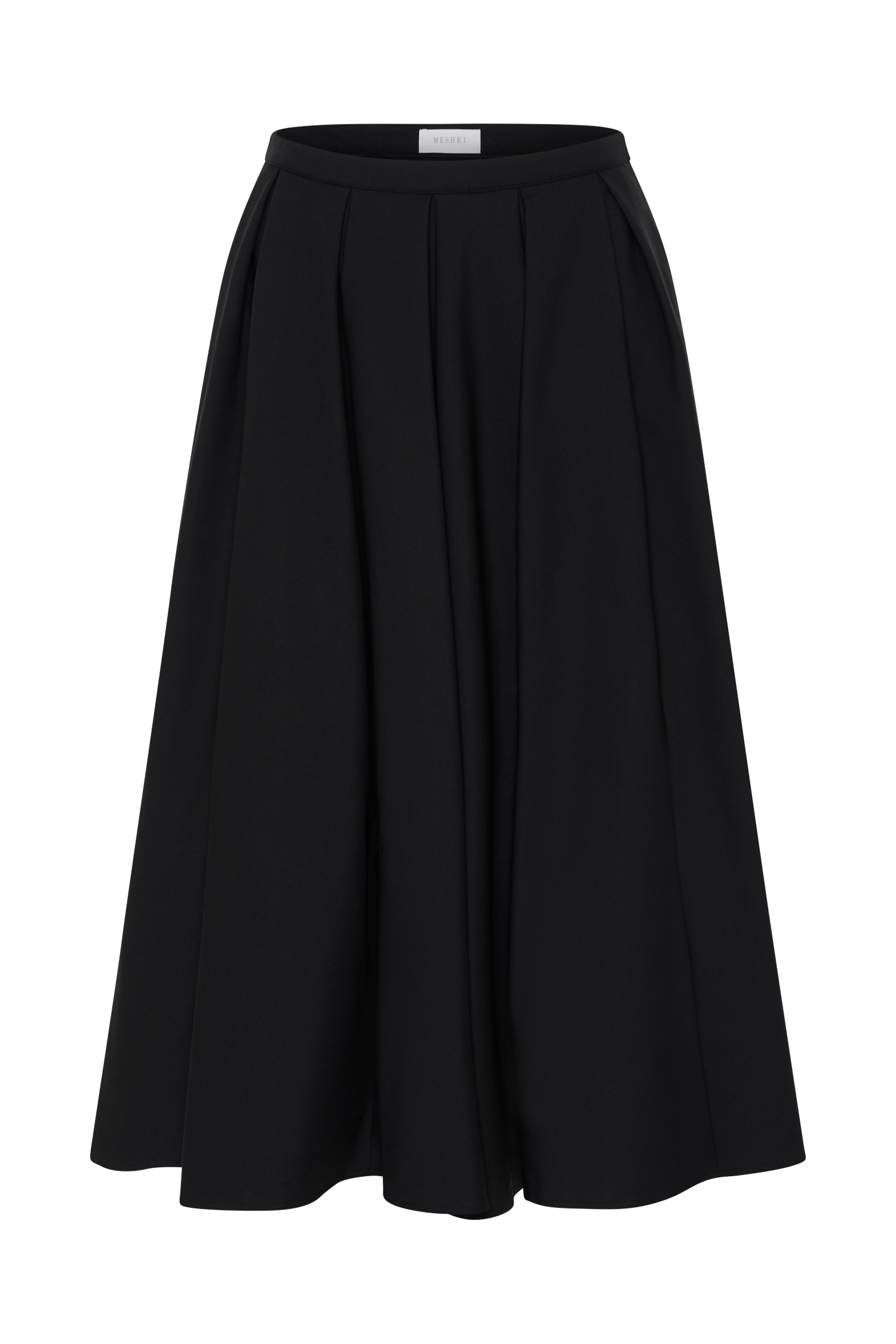 Levauro Clarence Keten A-Line Maxi Etek - Siyah