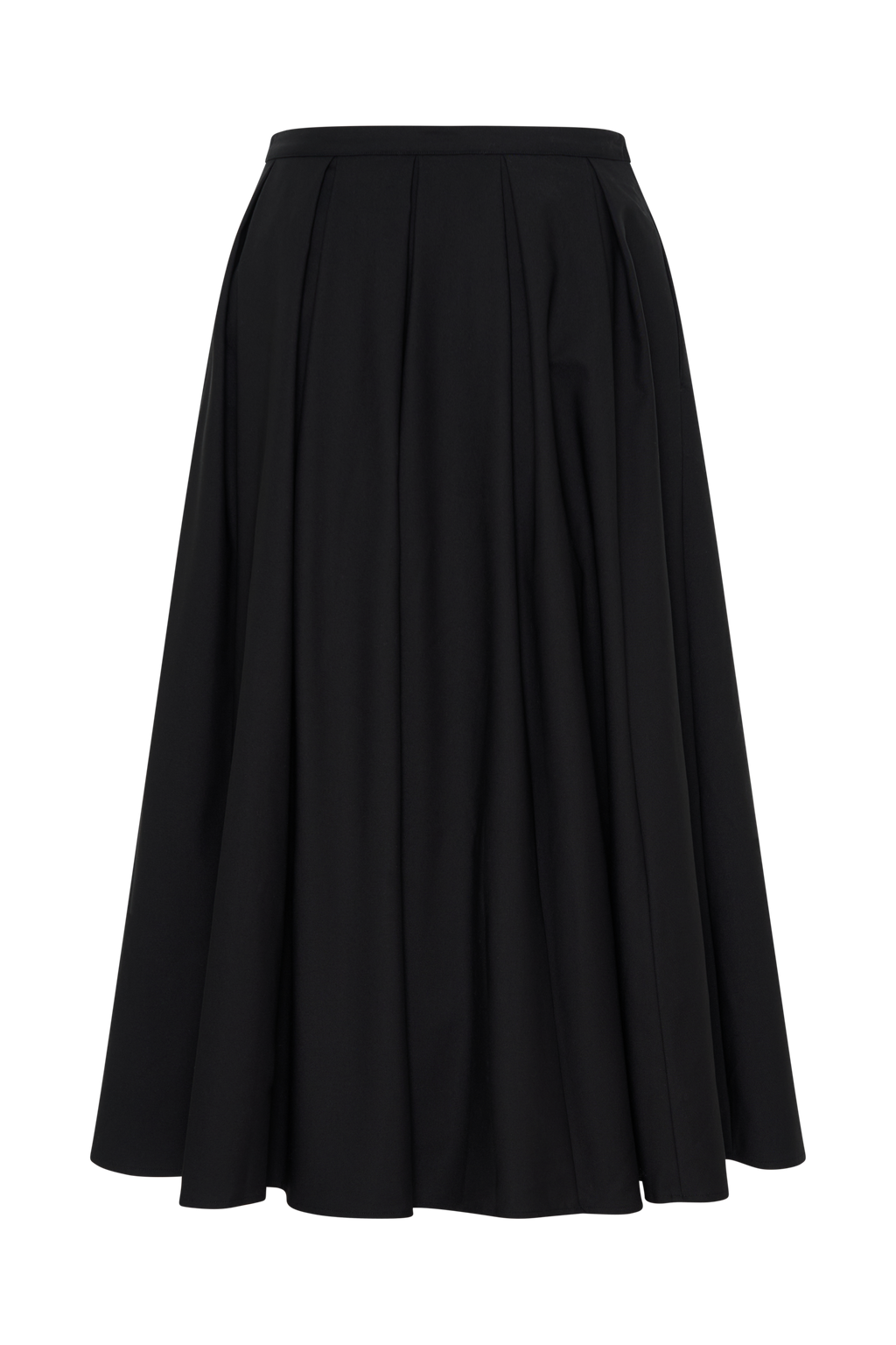 Levauro Clarence Keten A-Line Maxi Etek - Siyah
