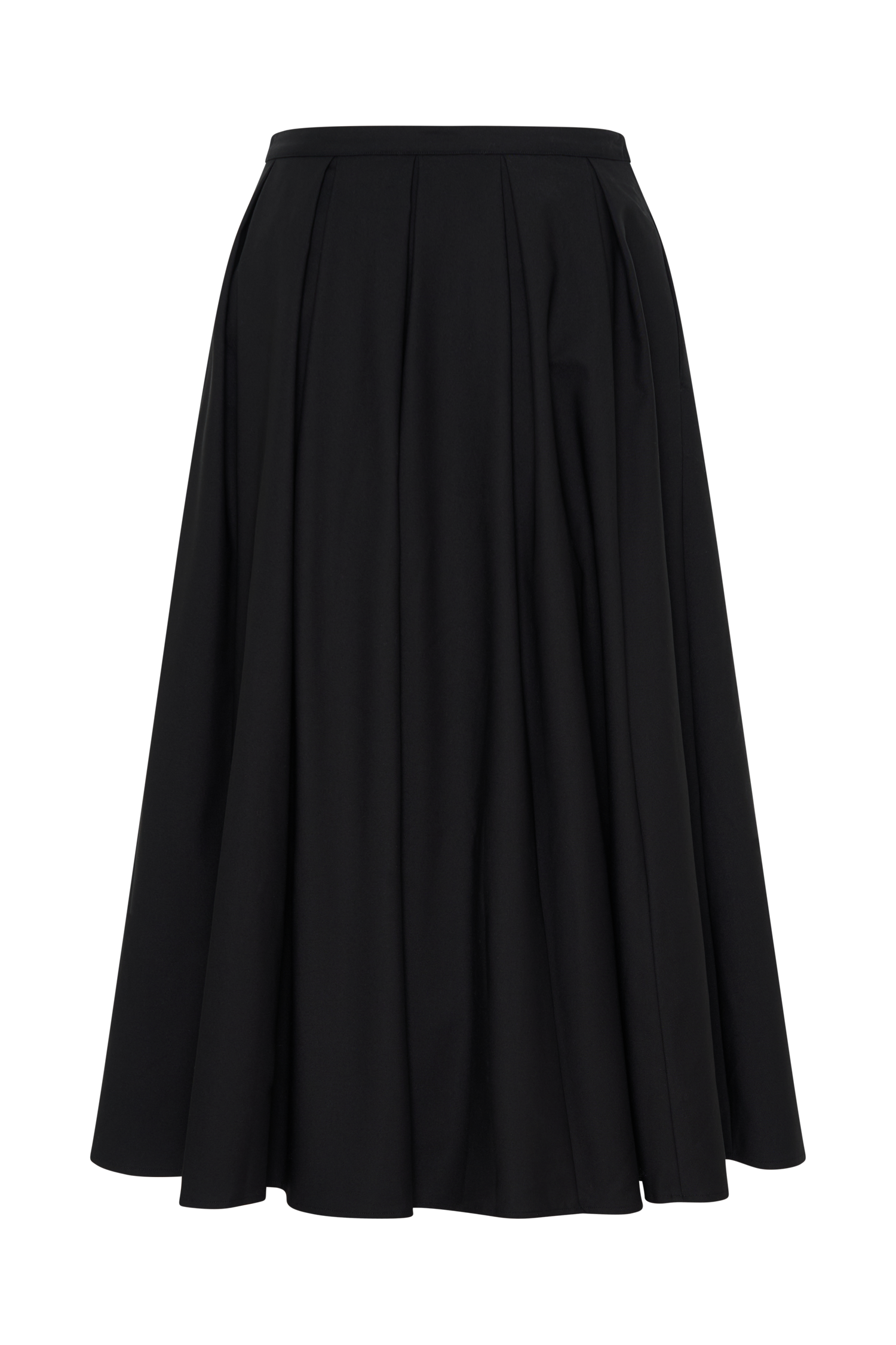 Levauro Clarence Keten A-Line Maxi Etek - Siyah
