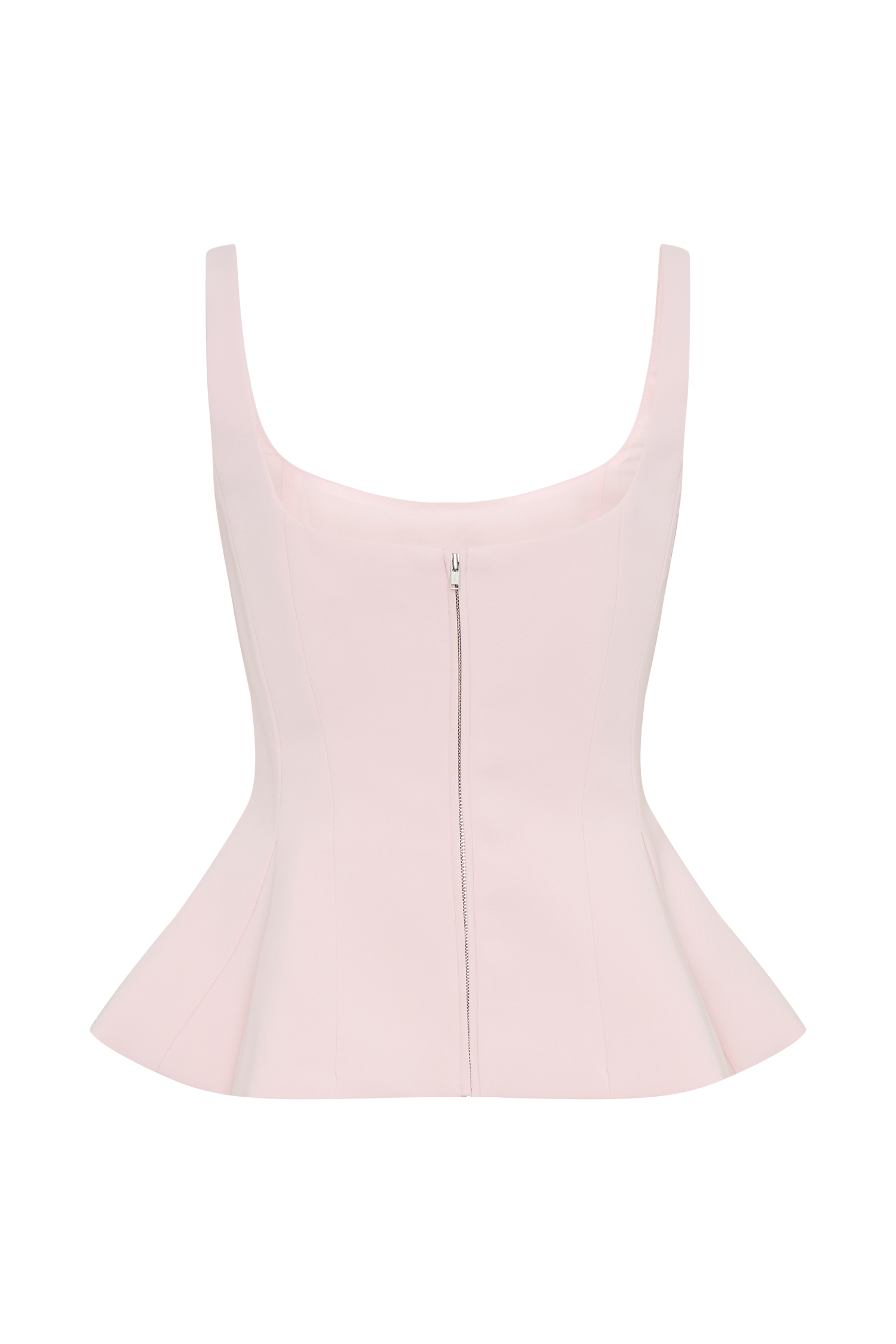 Levauro Korrie Suit Peplum Üst - Pudra Pembesi