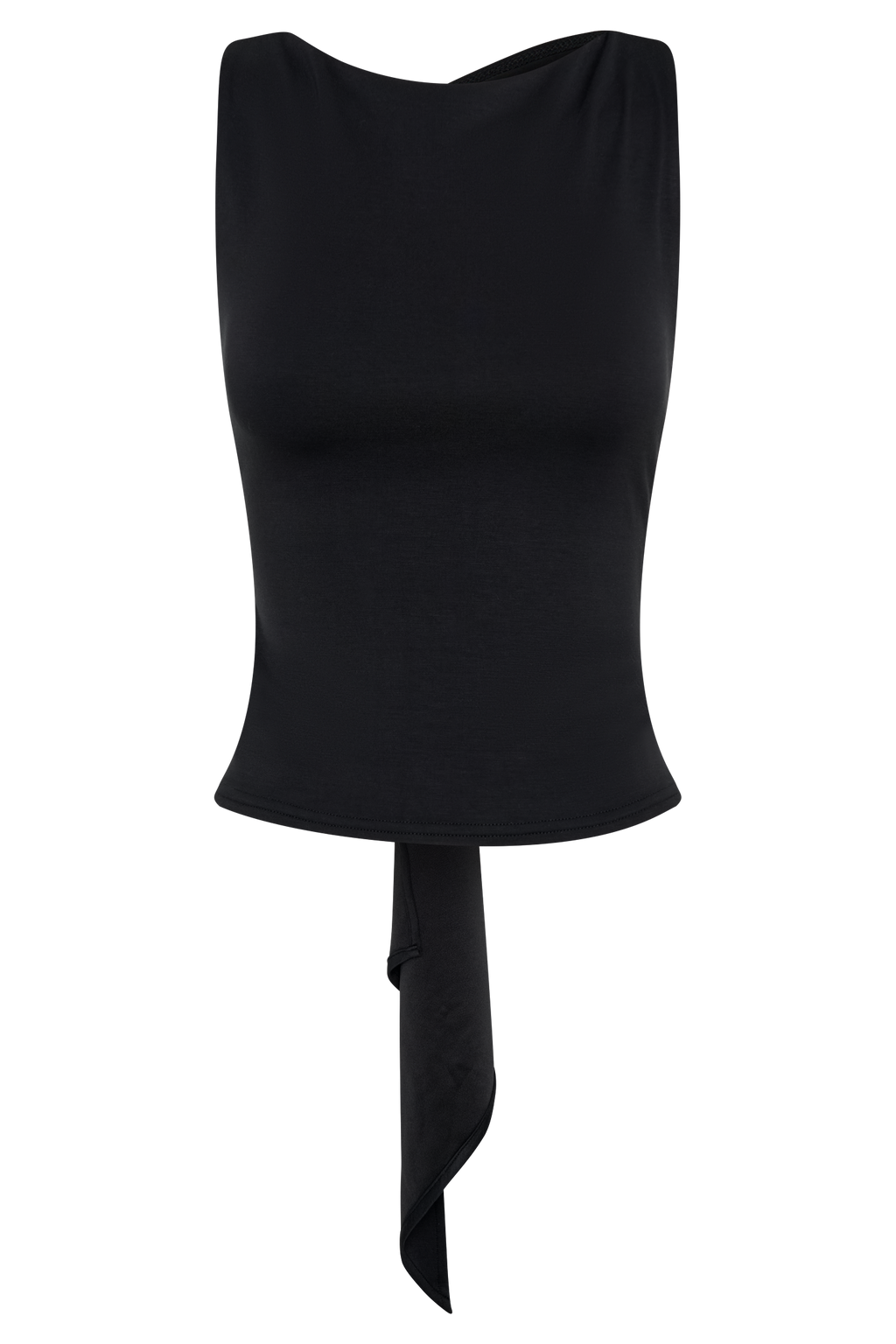 Levauro Catelyn Asimetrik Scuba Jersey Üst - Siyah