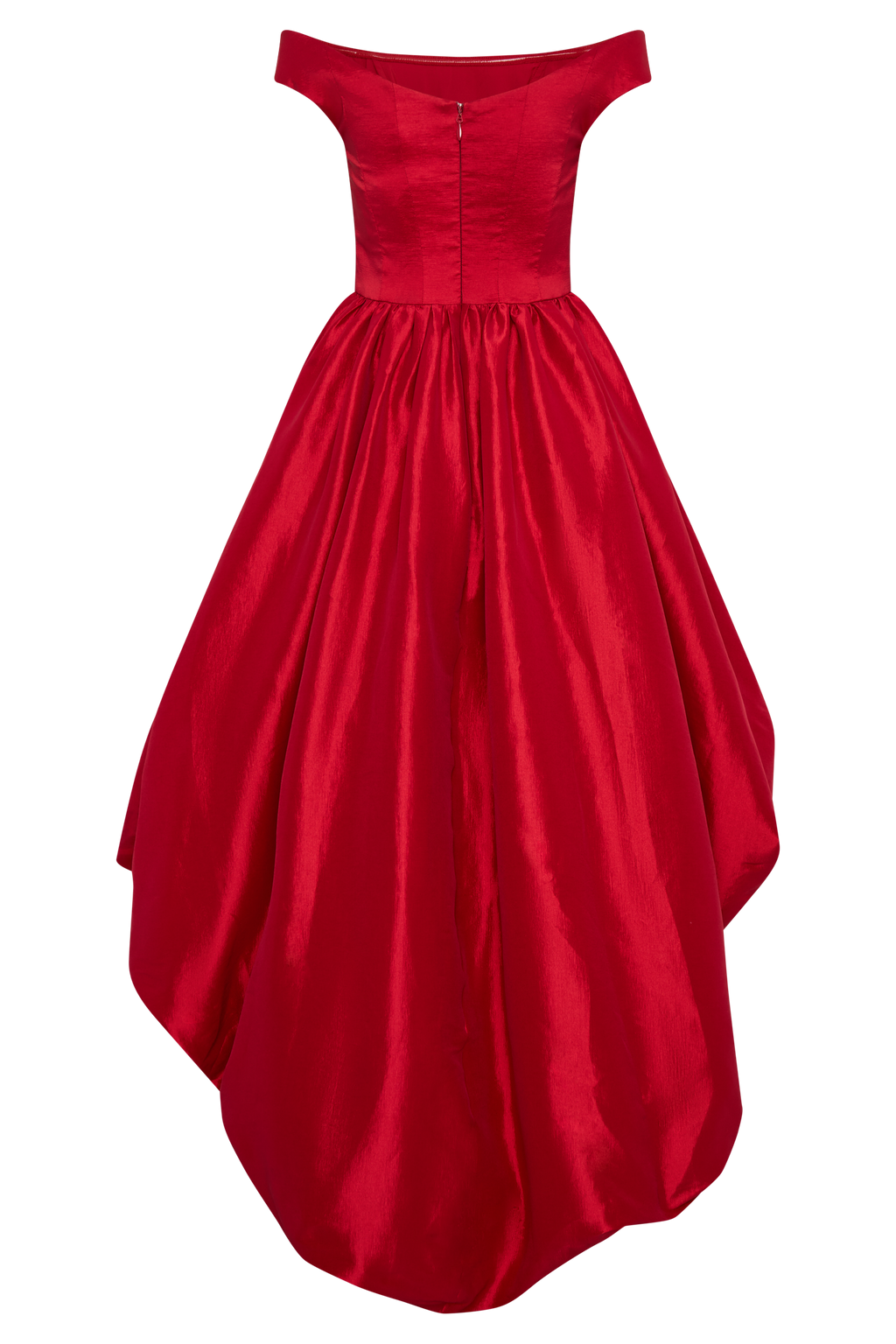 Levauro Amelia Bubble Maxi Elbise - Yakut Kırmızısı