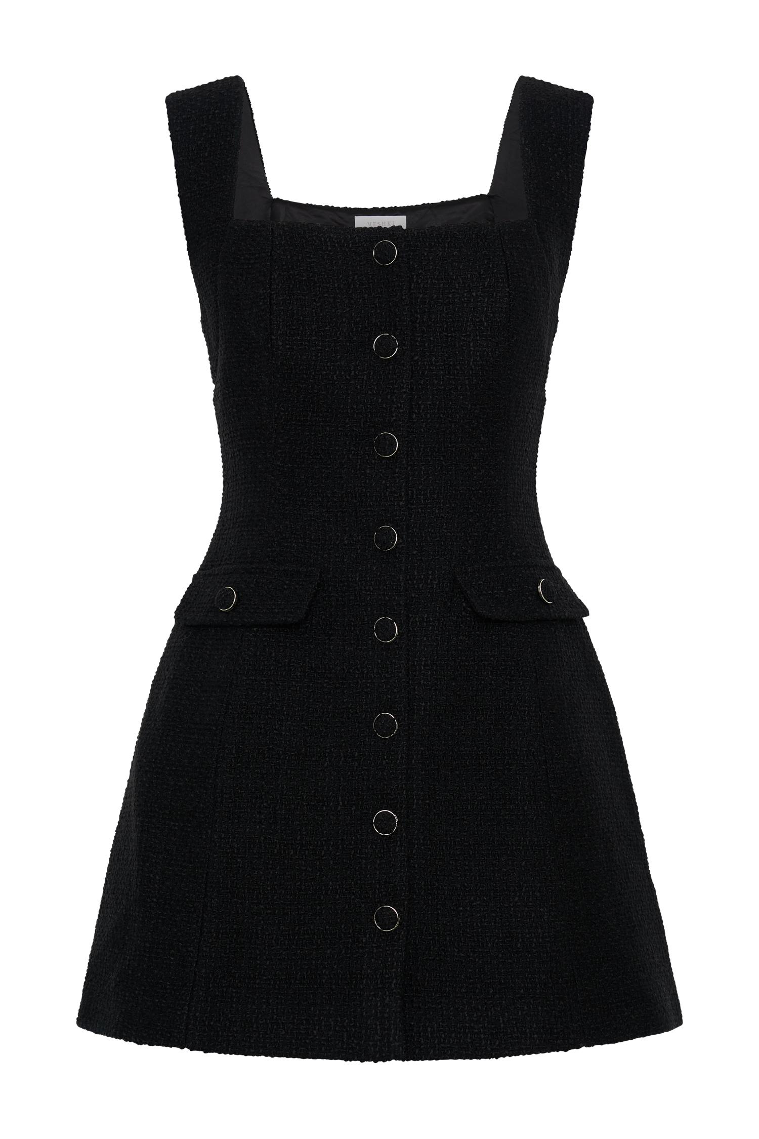 Levauro Desire Buklet Mini Elbise - Siyah