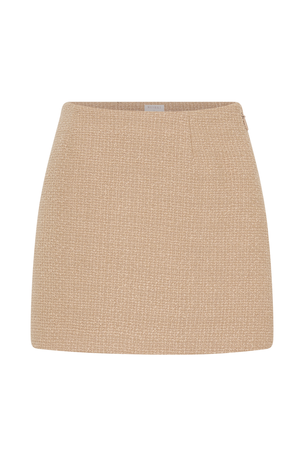LevauroCamilla Buklet Mini Etek - Açık Taupe
