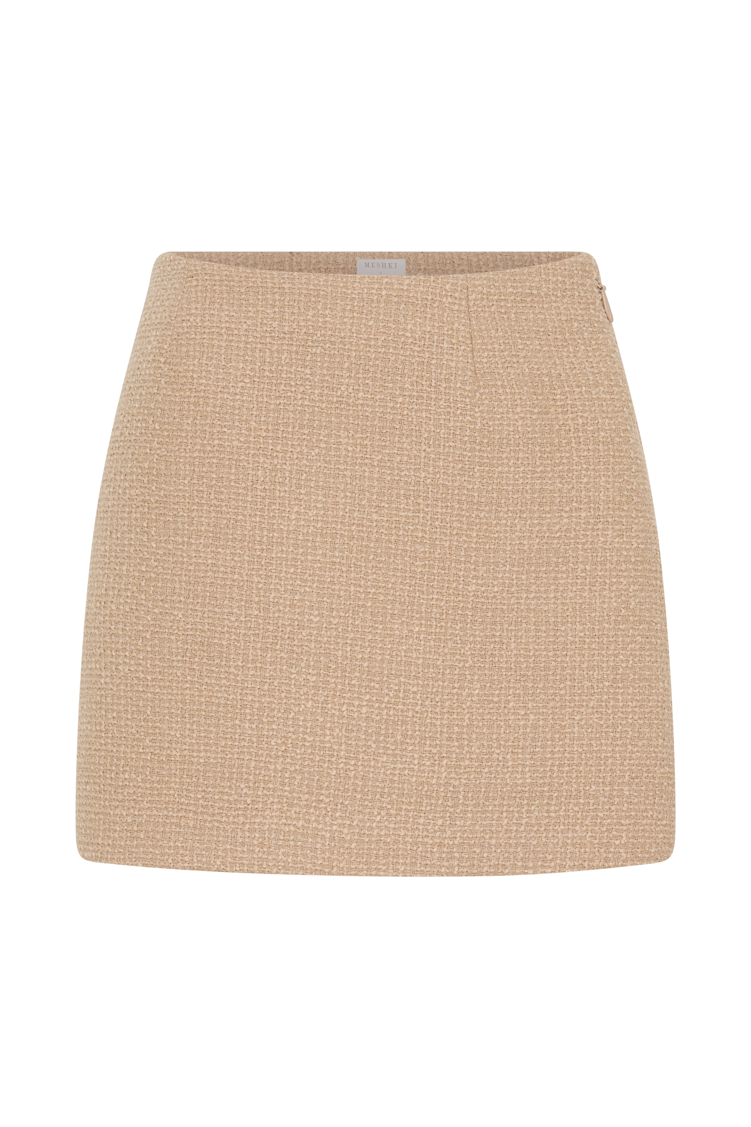 LevauroCamilla Buklet Mini Etek - Açık Taupe