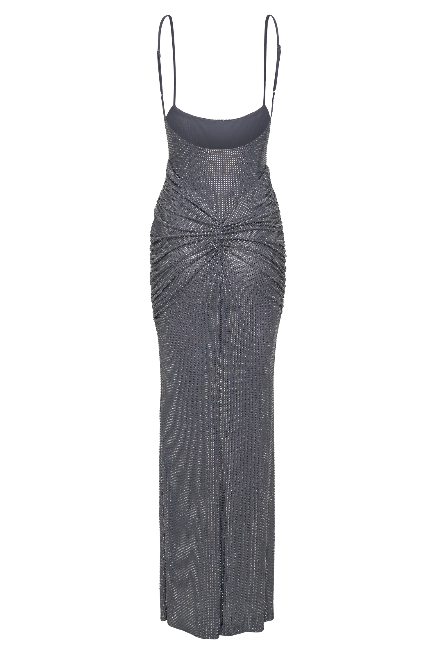 Levauro Roisin Diamante Saten Maxi Elbise - Tunç