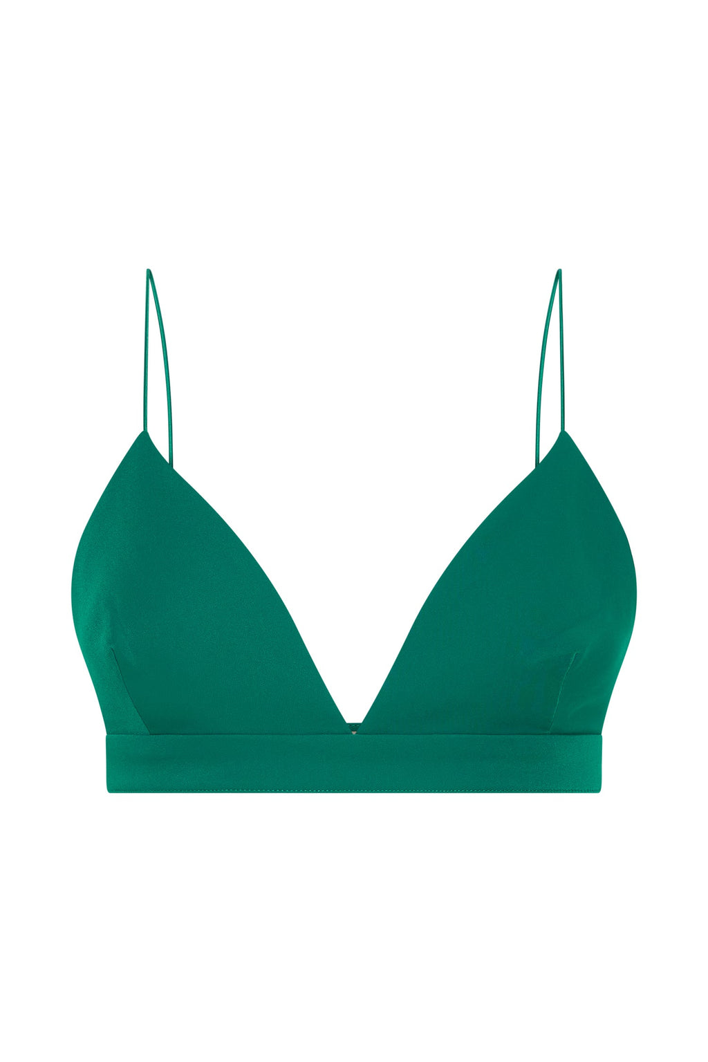 Levauro Cynthia Üçgen Bralet - Şişe Yeşili
