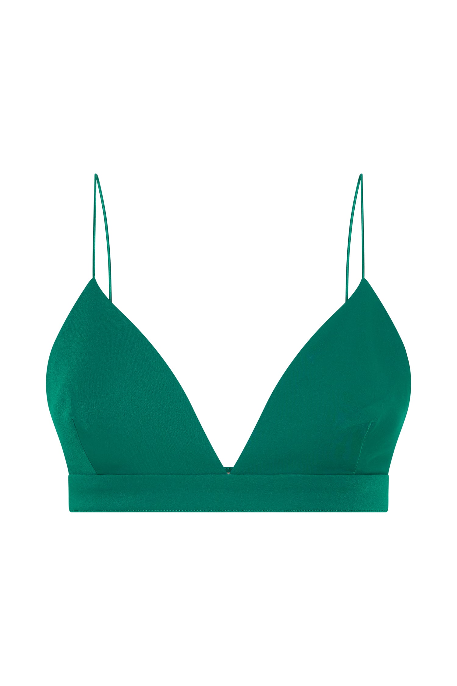 Levauro Cynthia Üçgen Bralet - Şişe Yeşili
