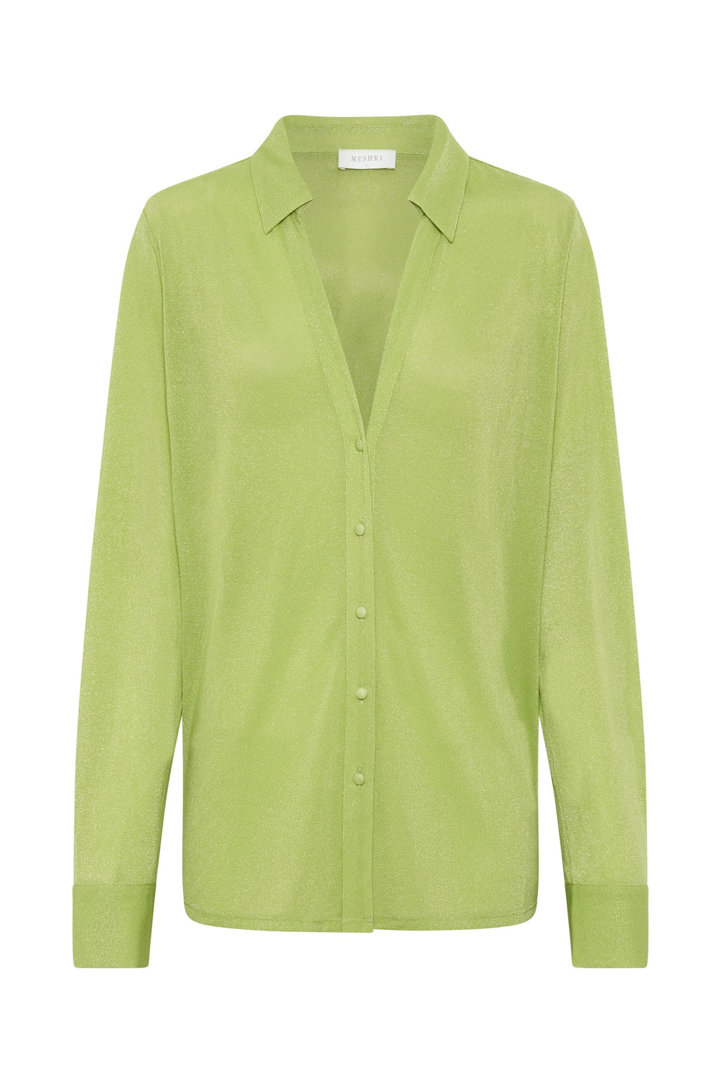 Levauro Lucille Pırıltılı Cover Up Top - Limon Işıltısı