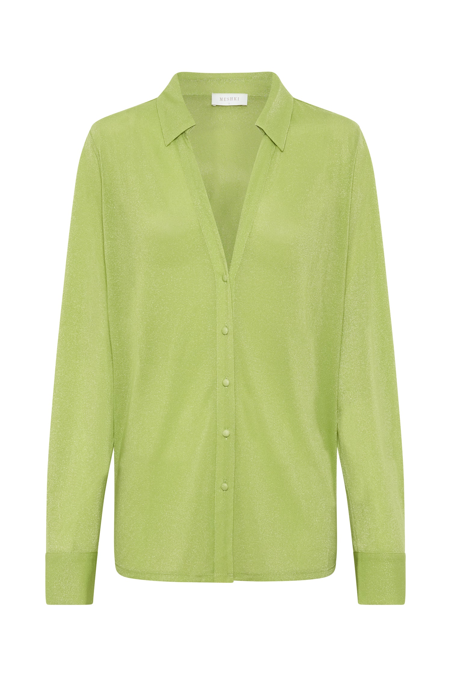 Levauro Lucille Pırıltılı Cover Up Top - Limon Işıltısı