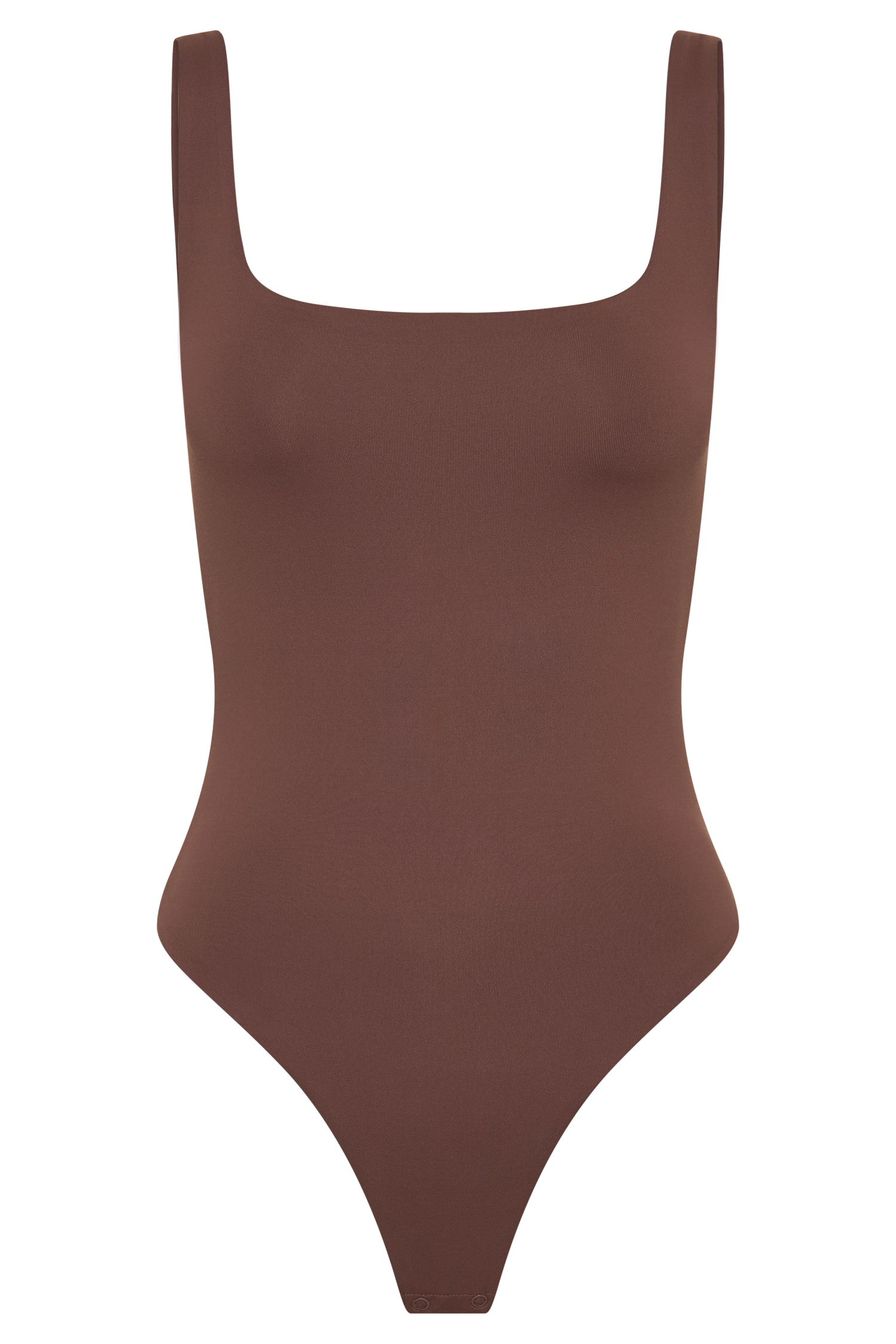 Levauro Charlie Geri Dönüşümlü Naylon Yuvarlak Yaka Body - Mocha