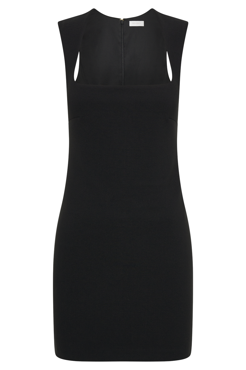 Levauro  Frida Krep Mini Elbise - Siyah