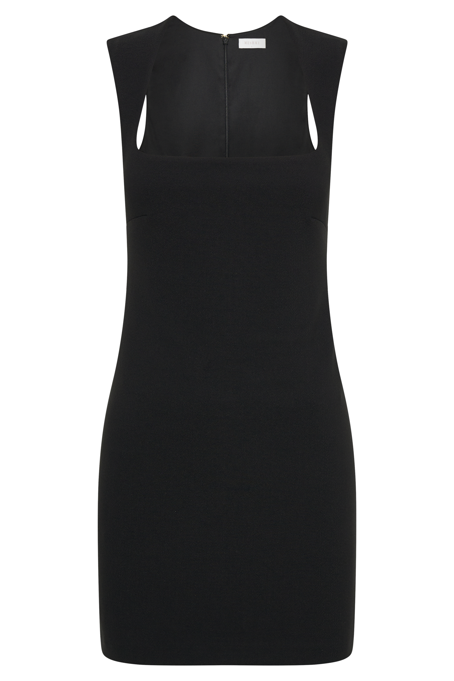 Levauro  Frida Krep Mini Elbise - Siyah