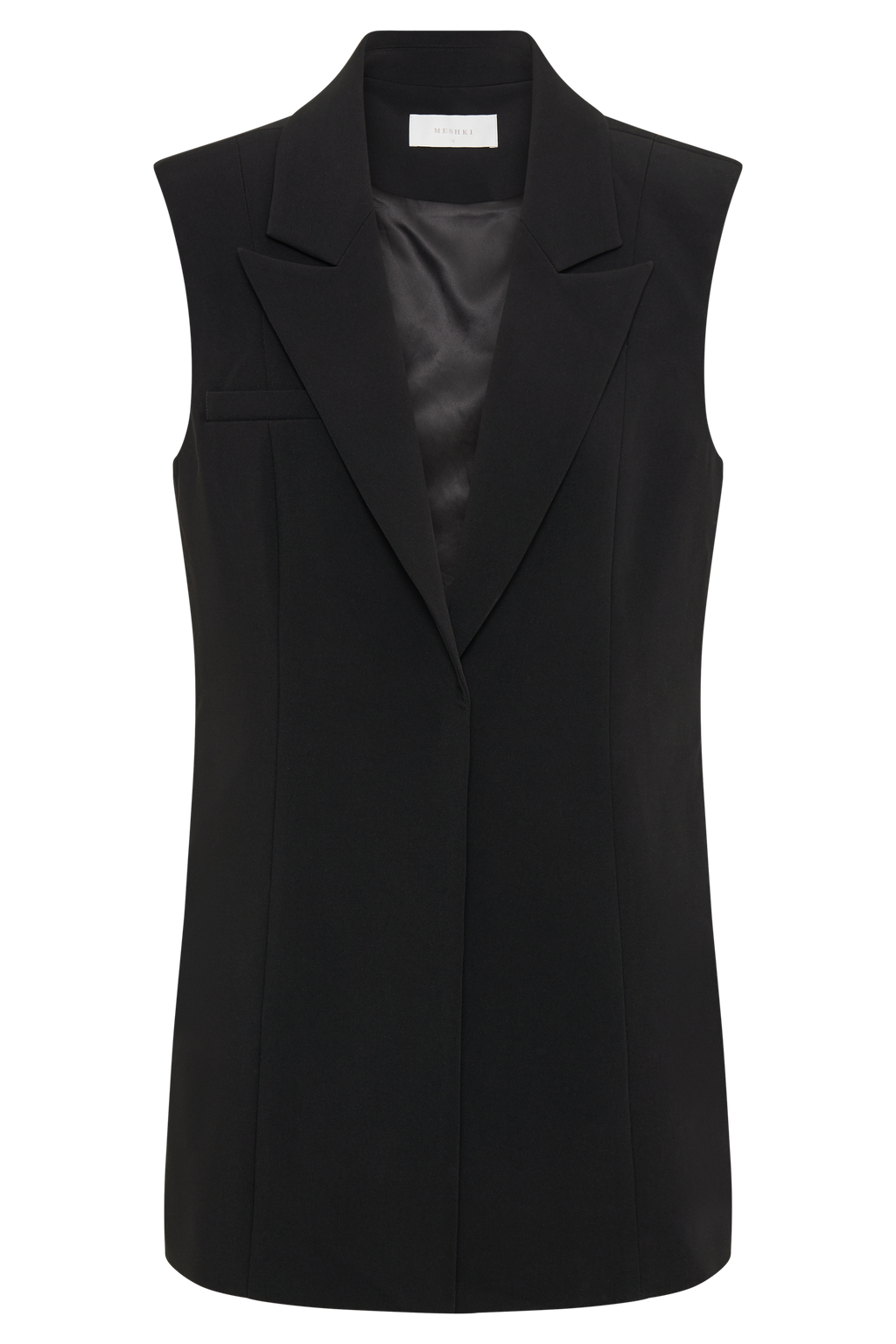 Levauro Robin Oversize Takım Elbise Yeleği - Siyah