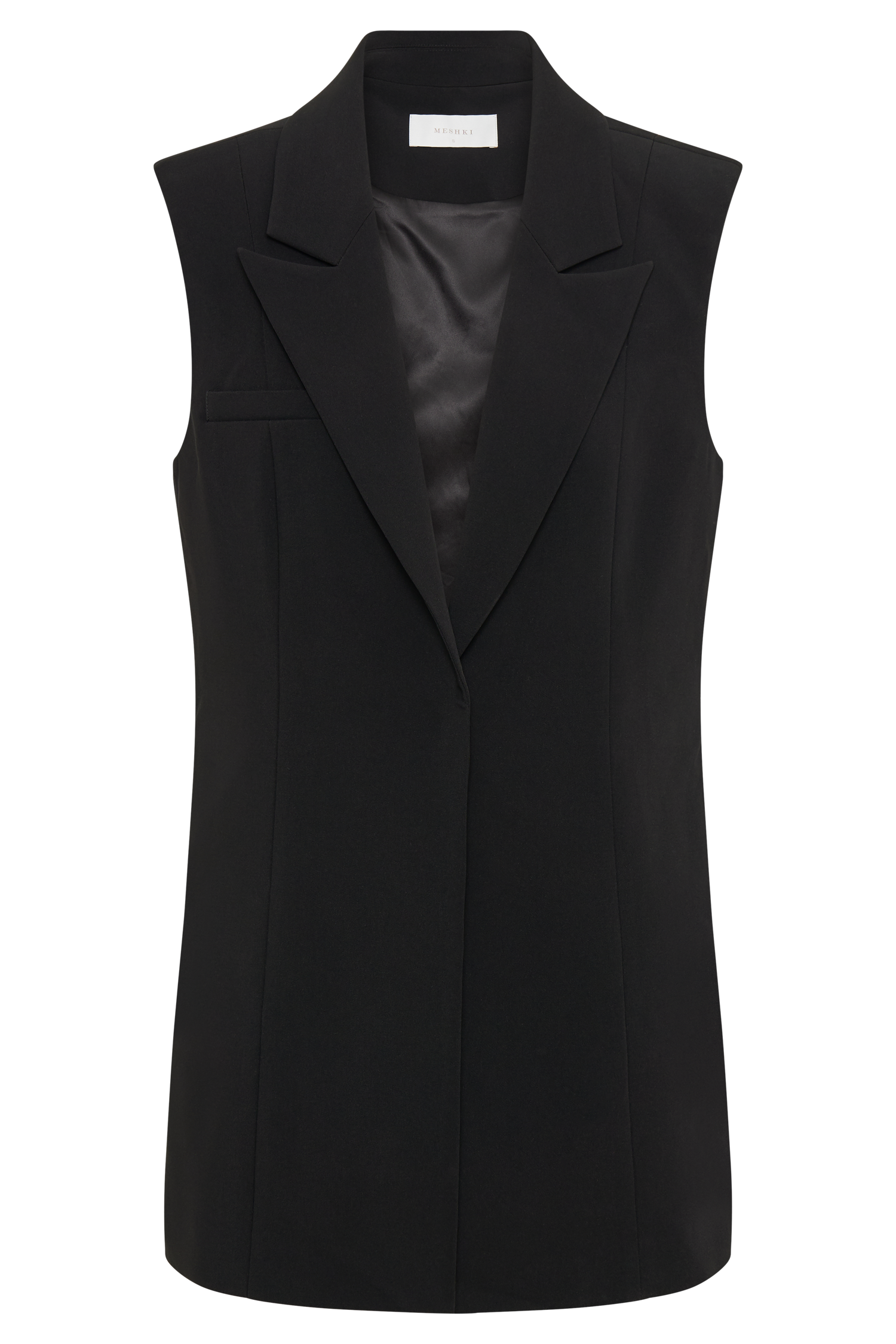 Levauro Robin Oversize Takım Elbise Yeleği - Siyah