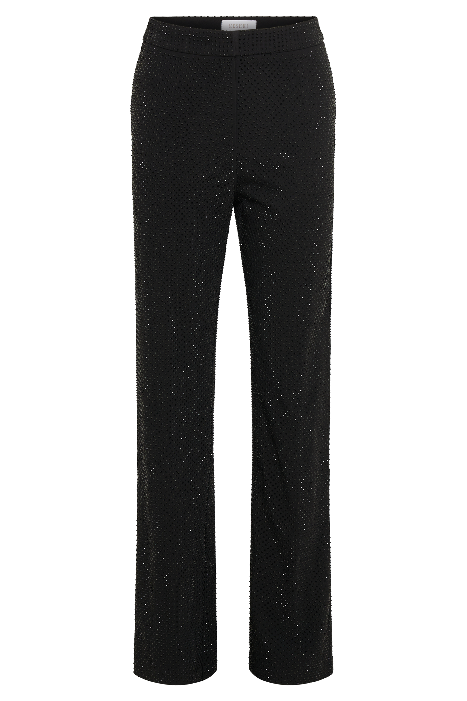 Levauro Kaycee Düz Paça Diamante Pantolon - Siyah