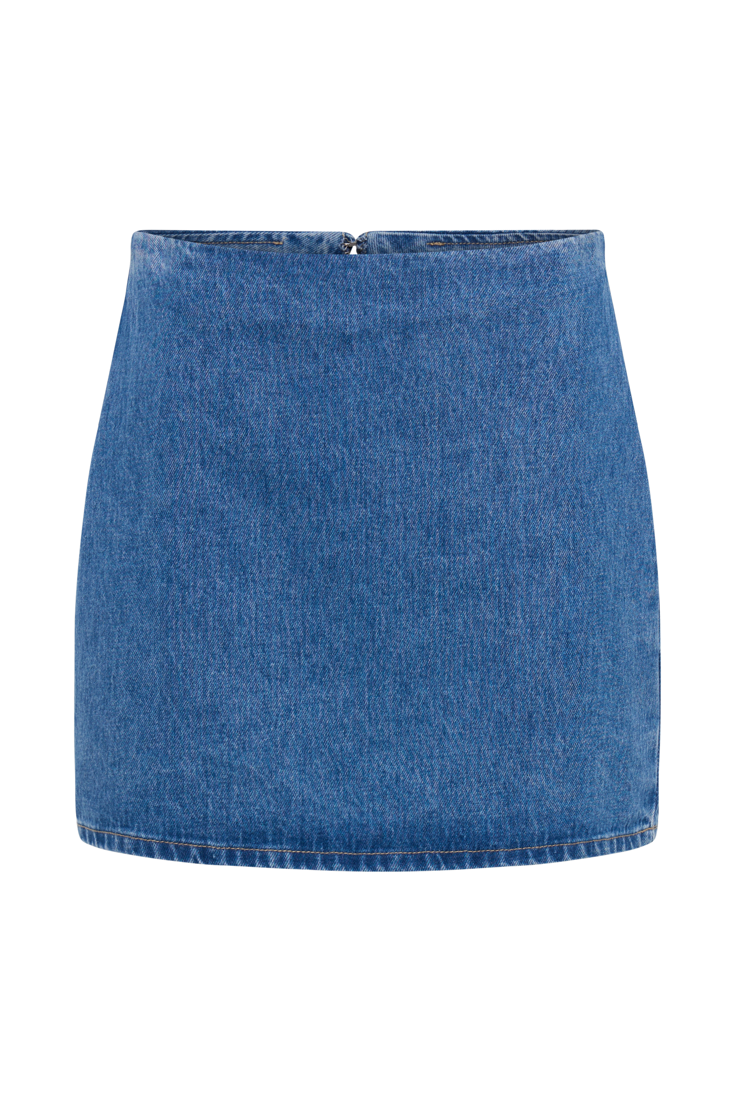 Levauro Ellie Denim Mini Etek - 70'Ler Mavi