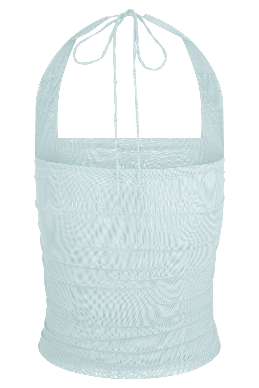 Levauro Brooklyn File Crop Top - Soluk Mavi