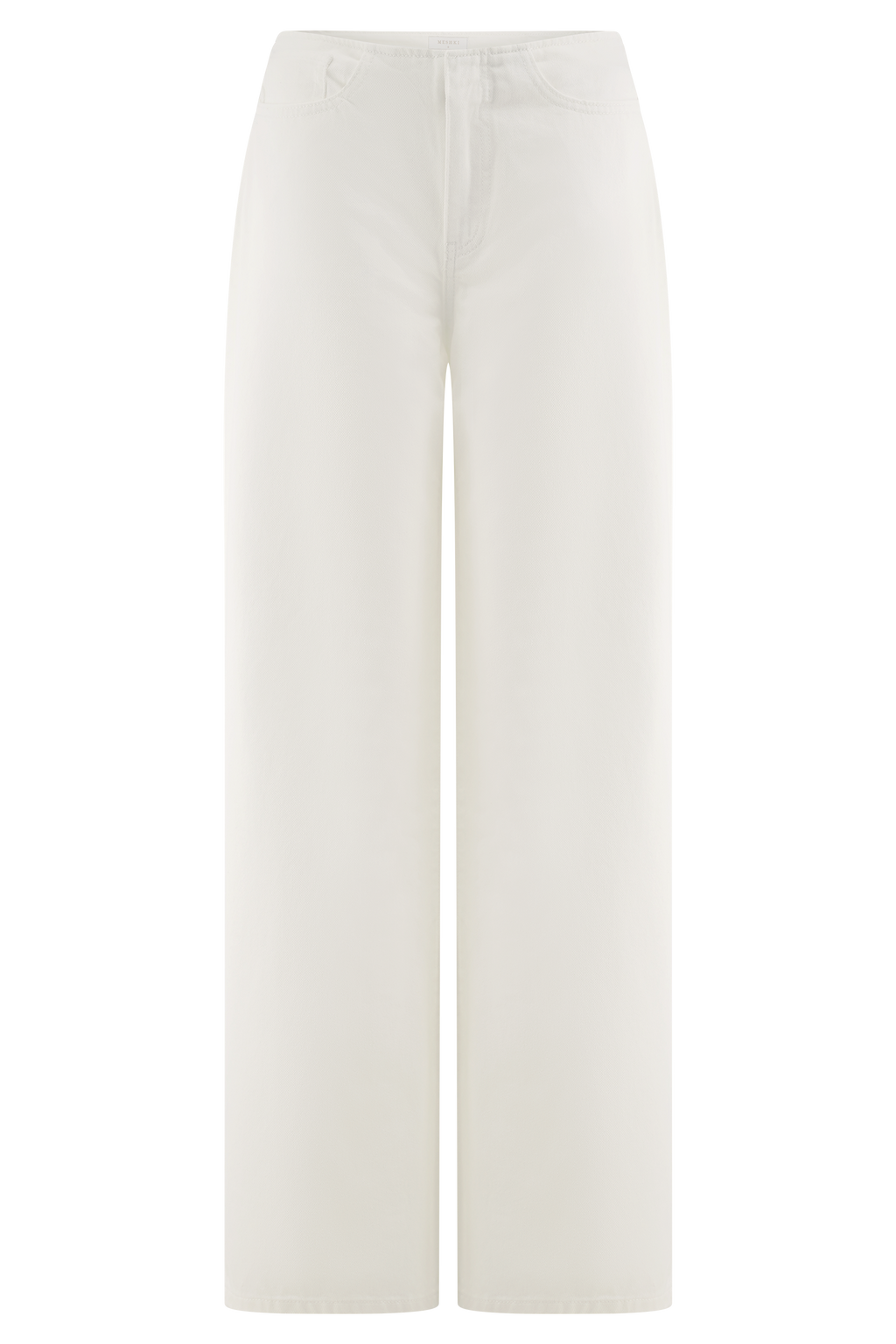 Levauro Caitlin Mid Bel Denim Flare Jeans - Beyaz