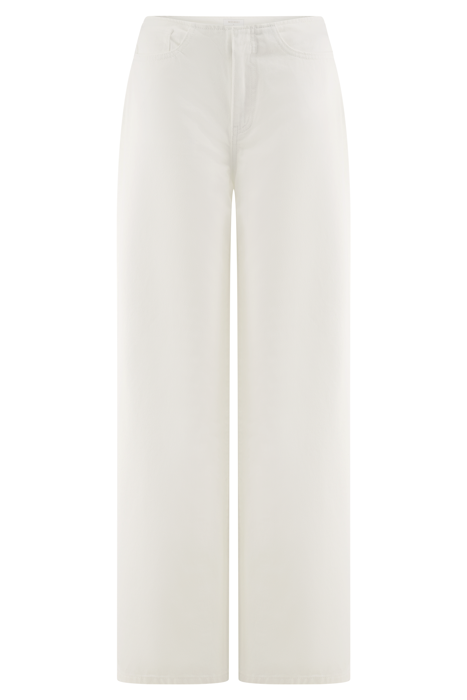 Levauro Caitlin Mid Bel Denim Flare Jeans - Beyaz