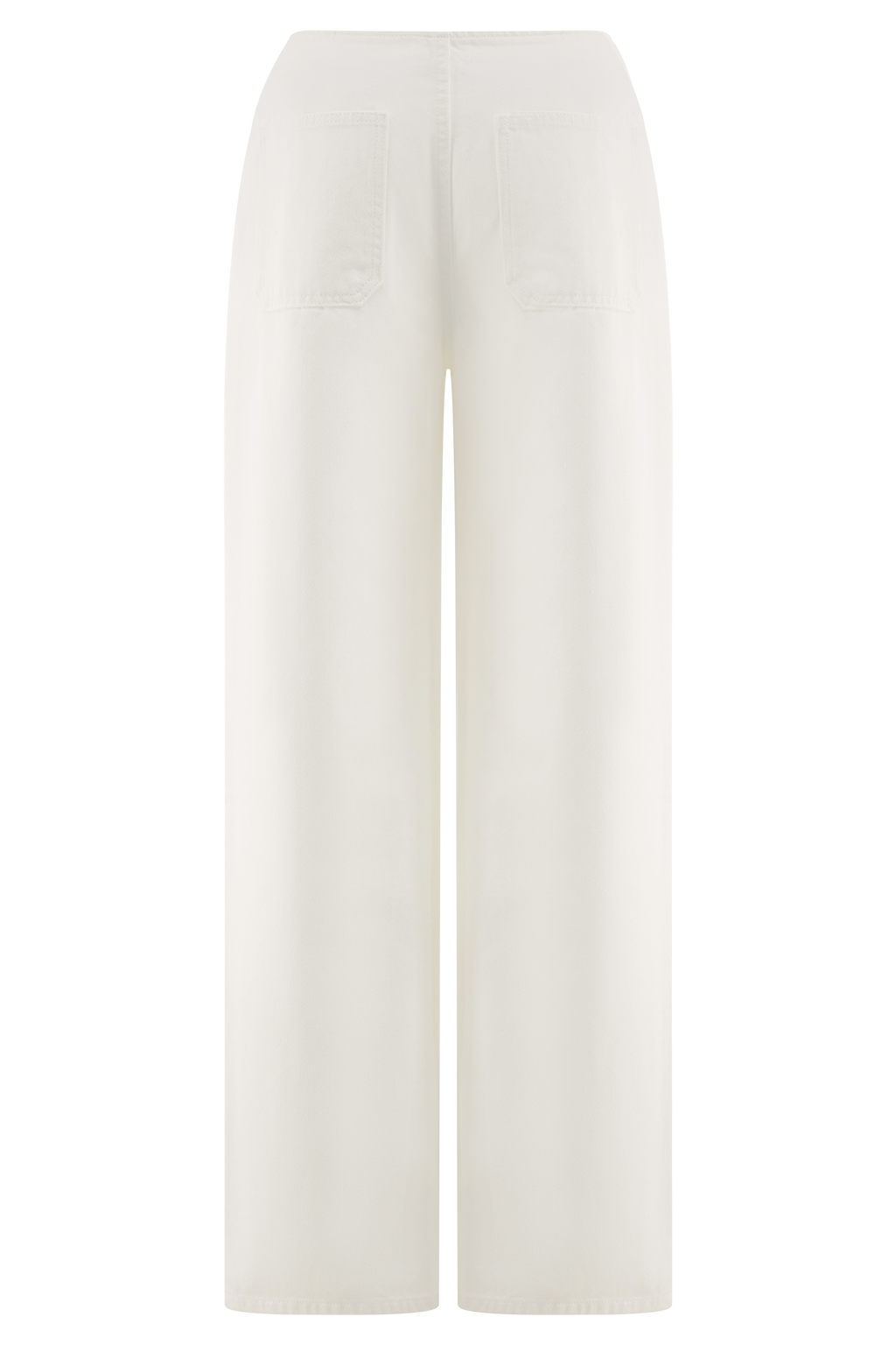 Levauro Caitlin Mid Bel Denim Flare Jeans - Beyaz
