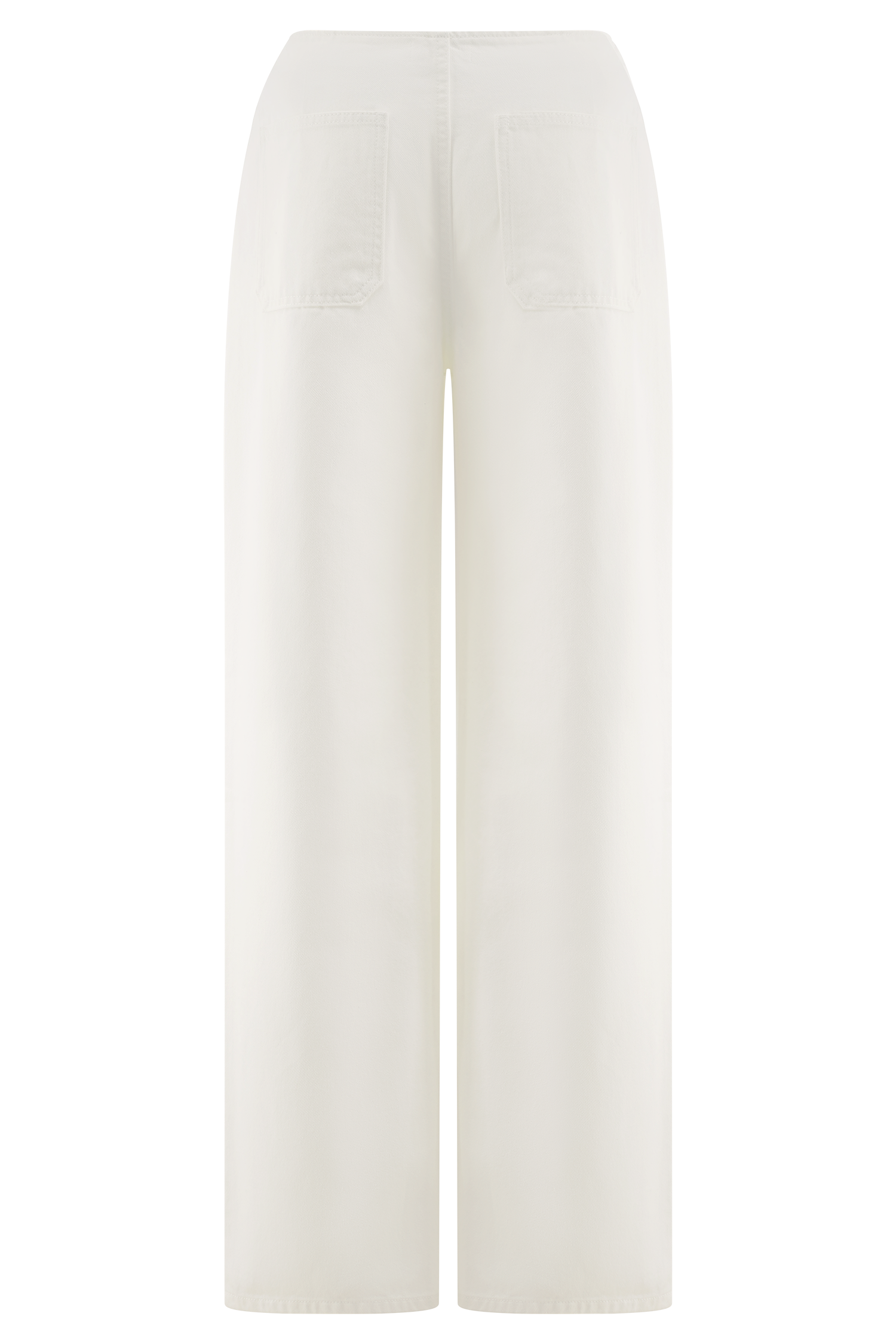 Levauro Caitlin Mid Bel Denim Flare Jeans - Beyaz