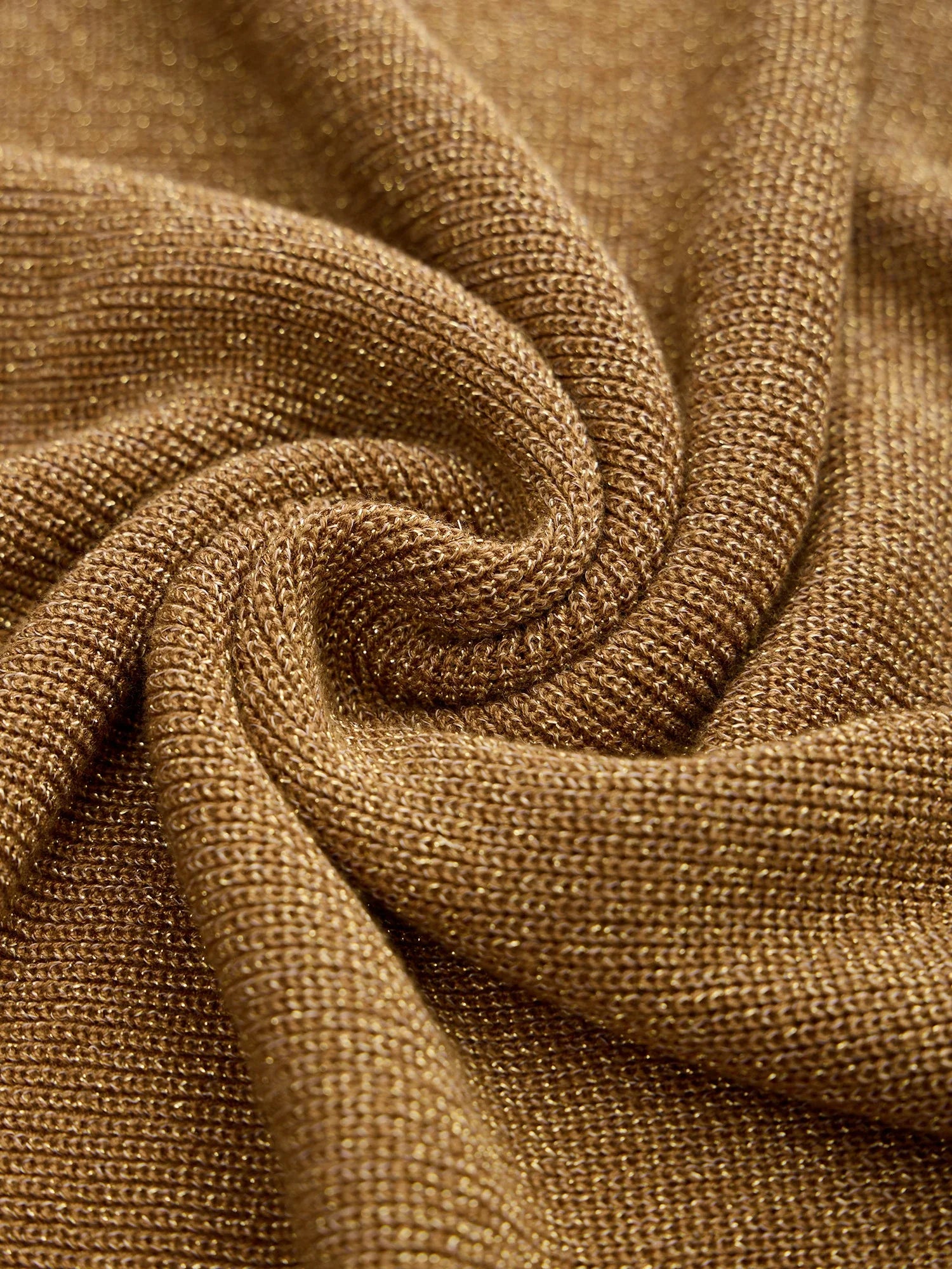 Levauro V Yaka Halter Metalik Uzun Elbise