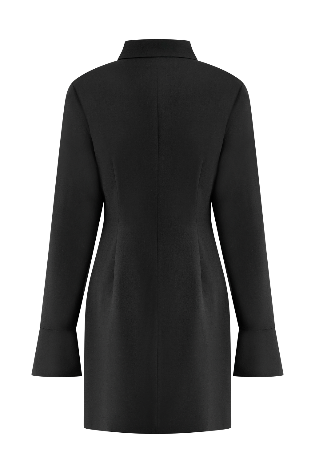 Levauro Dorian Fitted Gömlek Mini Elbise - Siyah