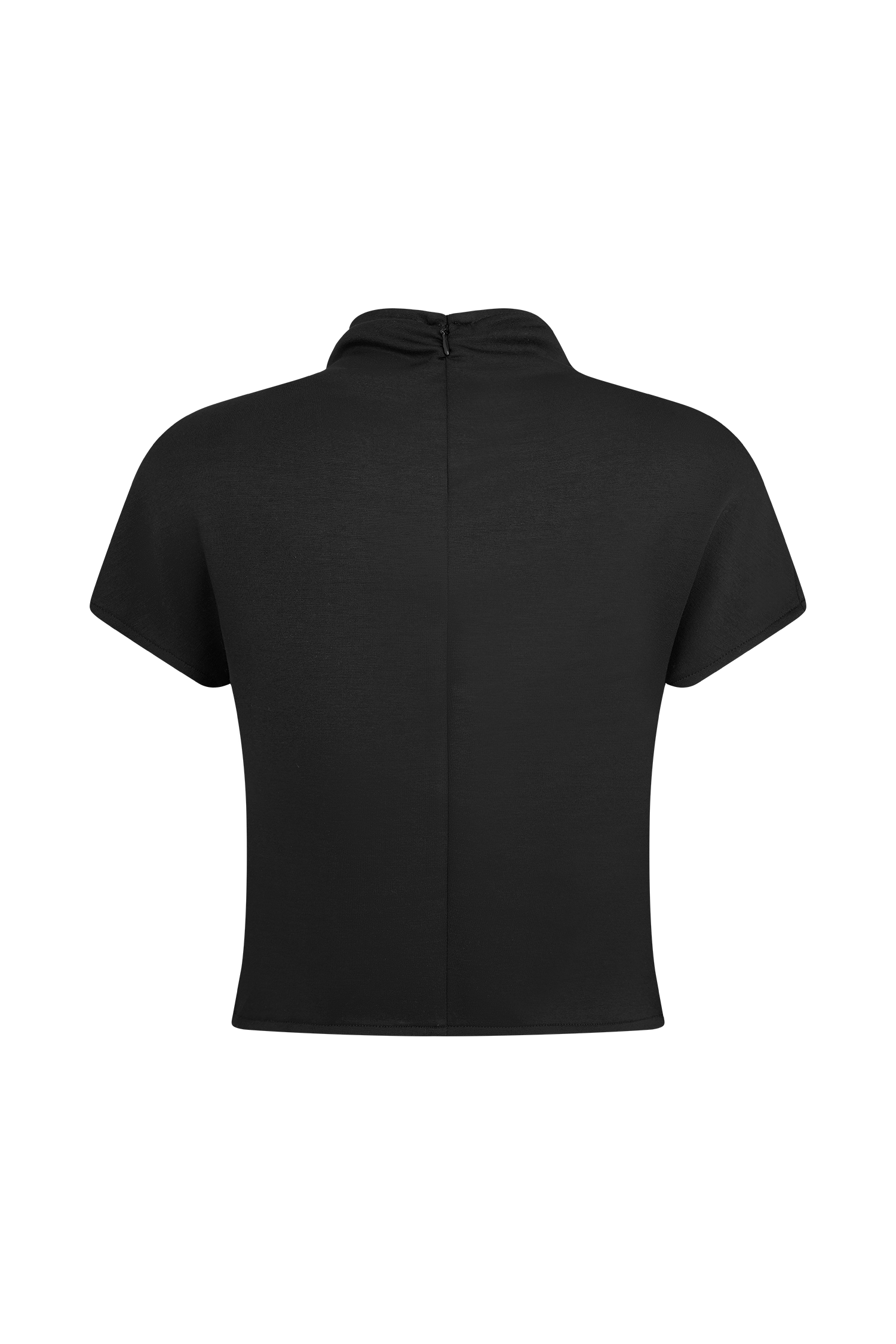 Levauro Eris Yüksek Yaka Scuba Jersey Üst - Siyah
