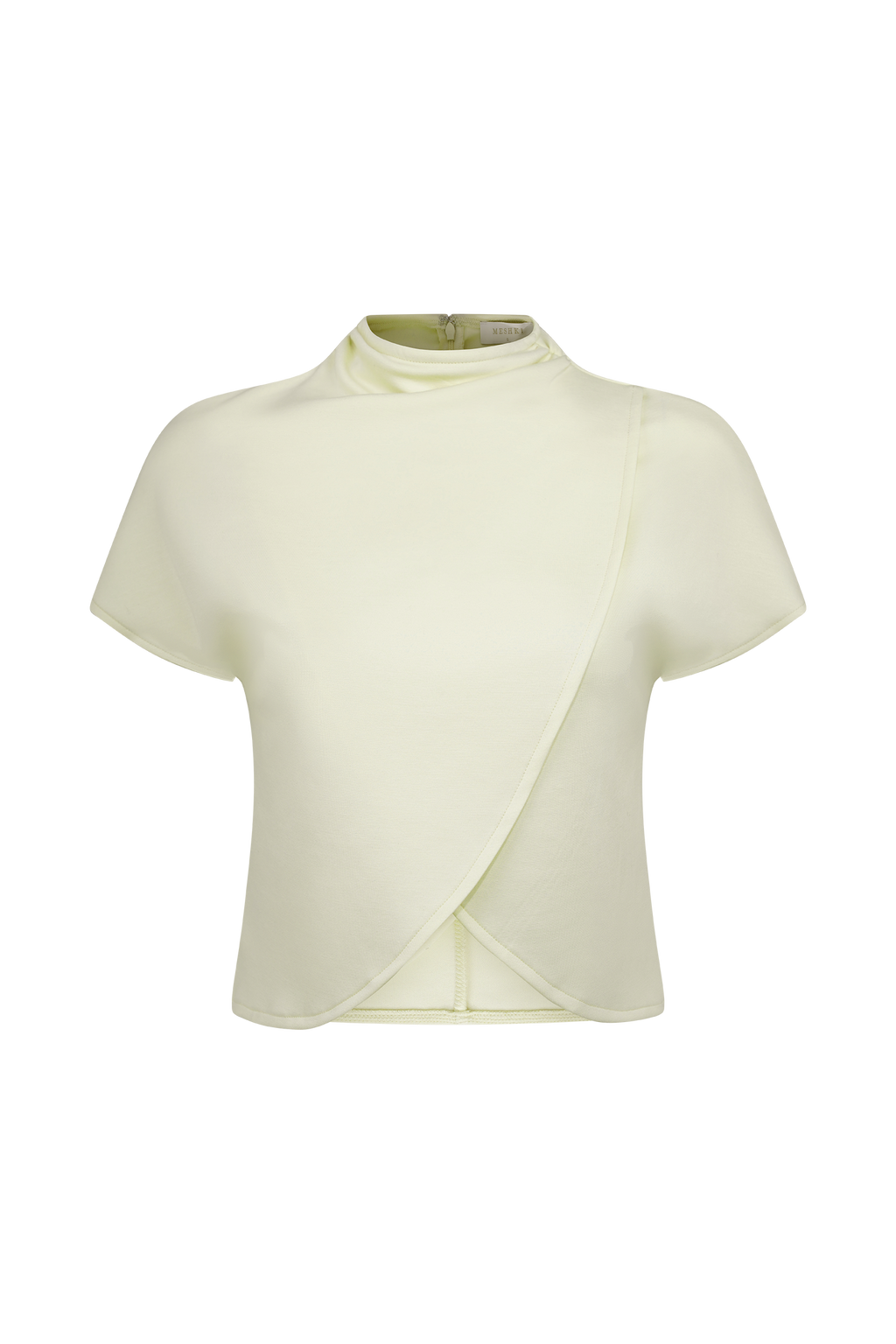 Levauro Eris Yüksek Yaka Scuba Jersey Üst - Fildişi