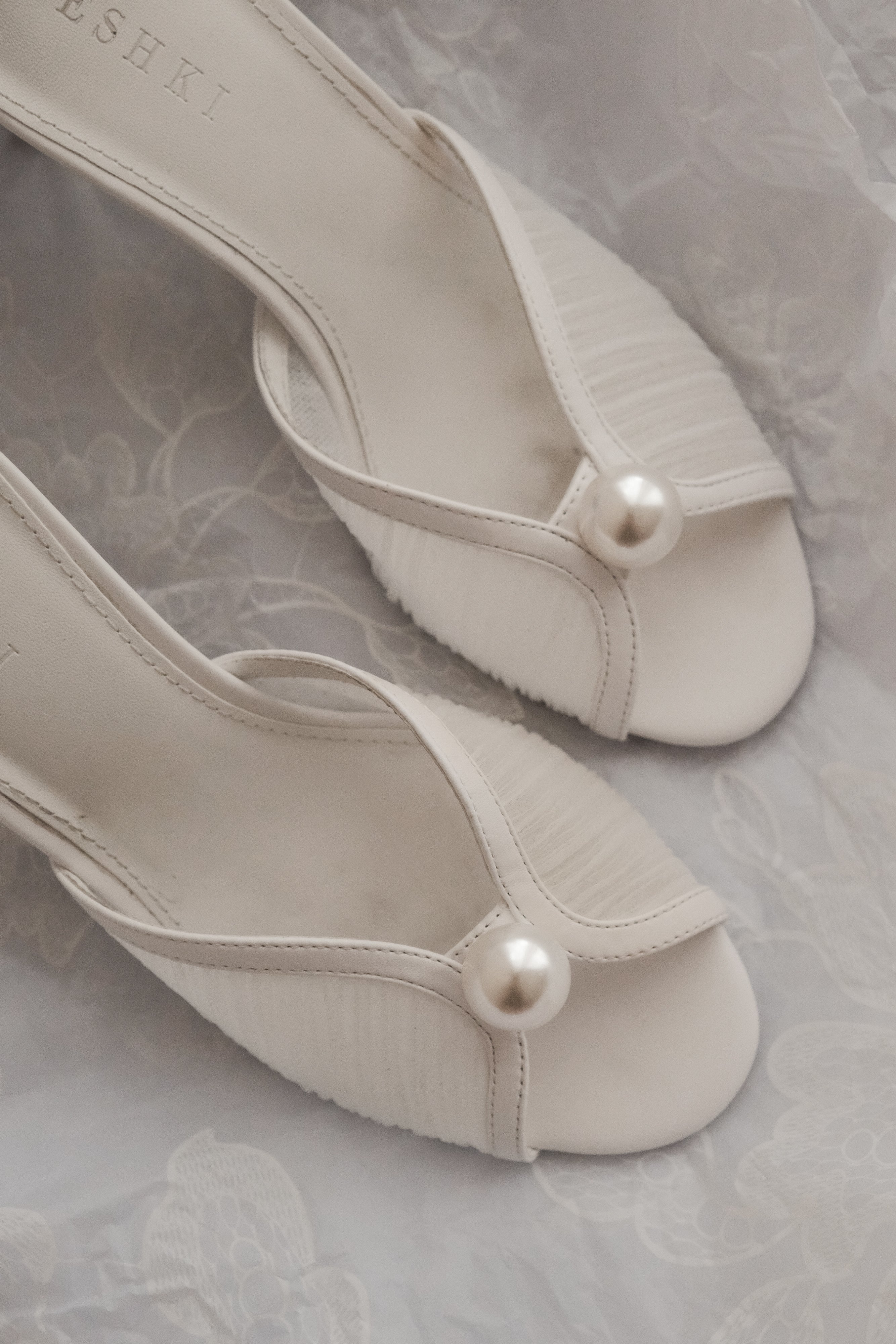 Levauro Reena Pearl Mesh Katır - Fildişi