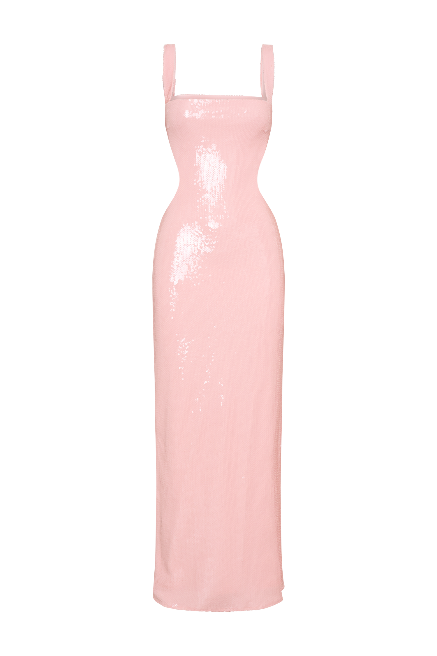 Levauro  Adoria Payetli Uzun Elbise - Soluk Pembe