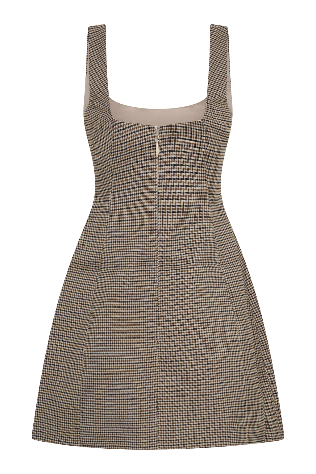 Levaru  Beth Mini Elbise - Tan Kareli