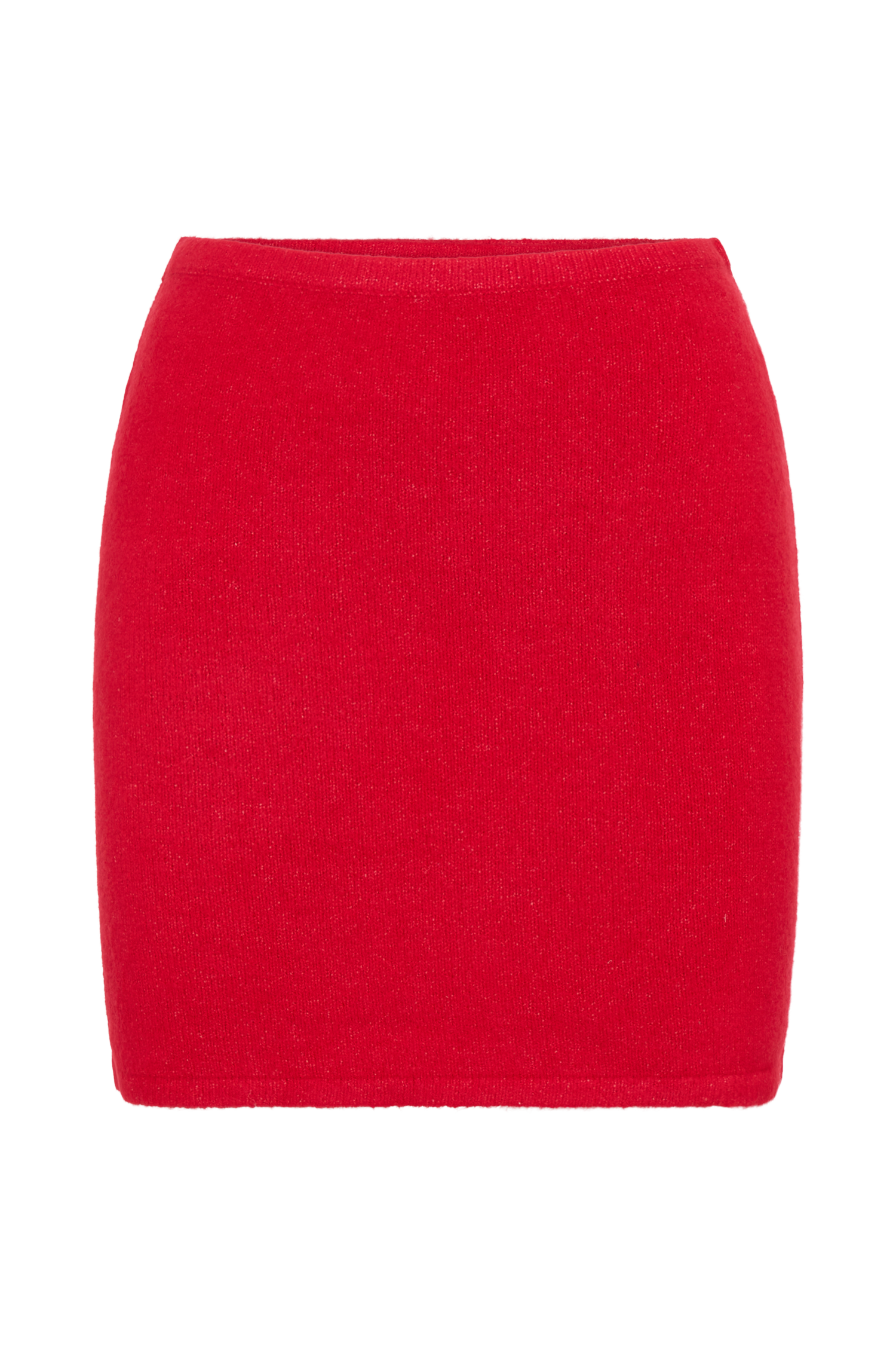 Levaru  Brianne Örgü Mini Etek - Yakut