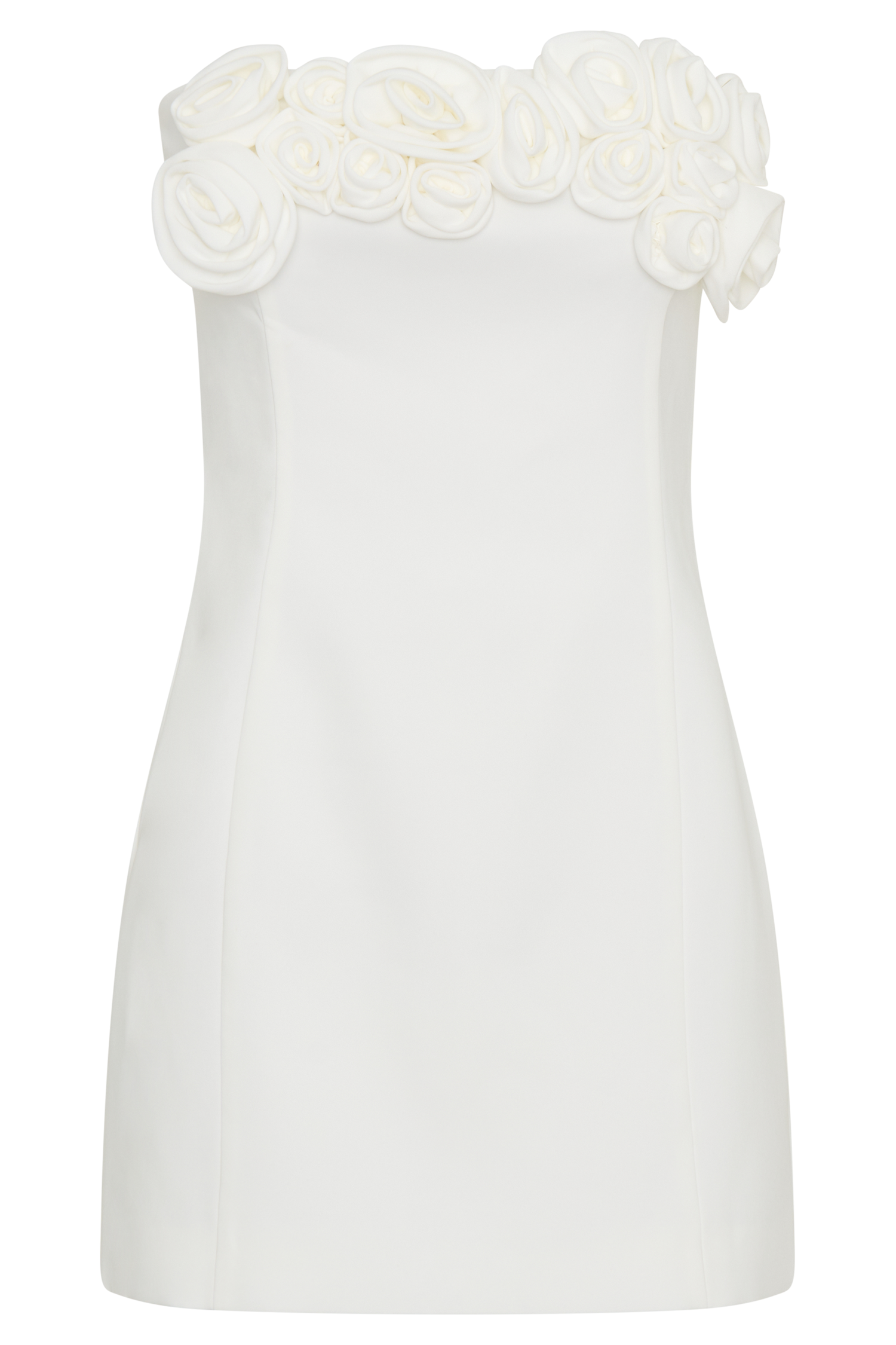 Levauro  Brooks Rose Mini Elbise - Beyaz