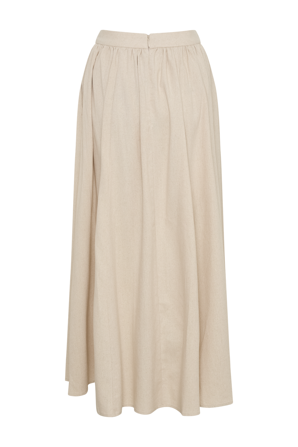 Levauro Clarence Keten A-Line Maxi Etek - Natürel