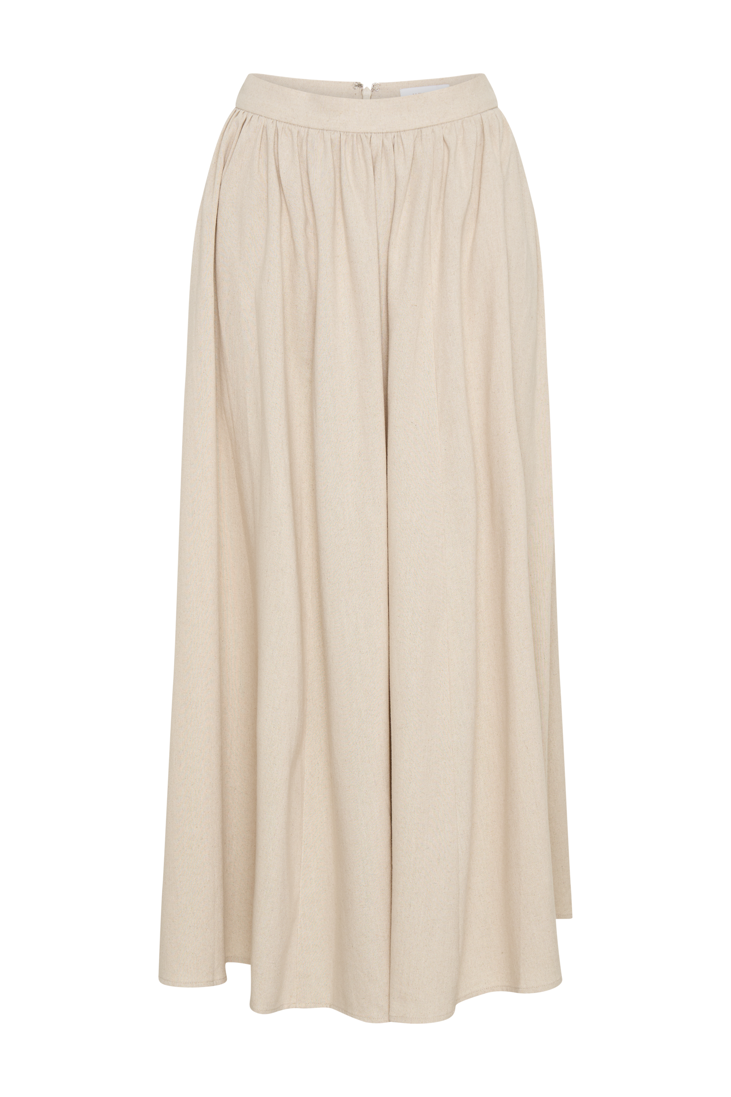 Levauro Clarence Keten A-Line Maxi Etek - Natürel