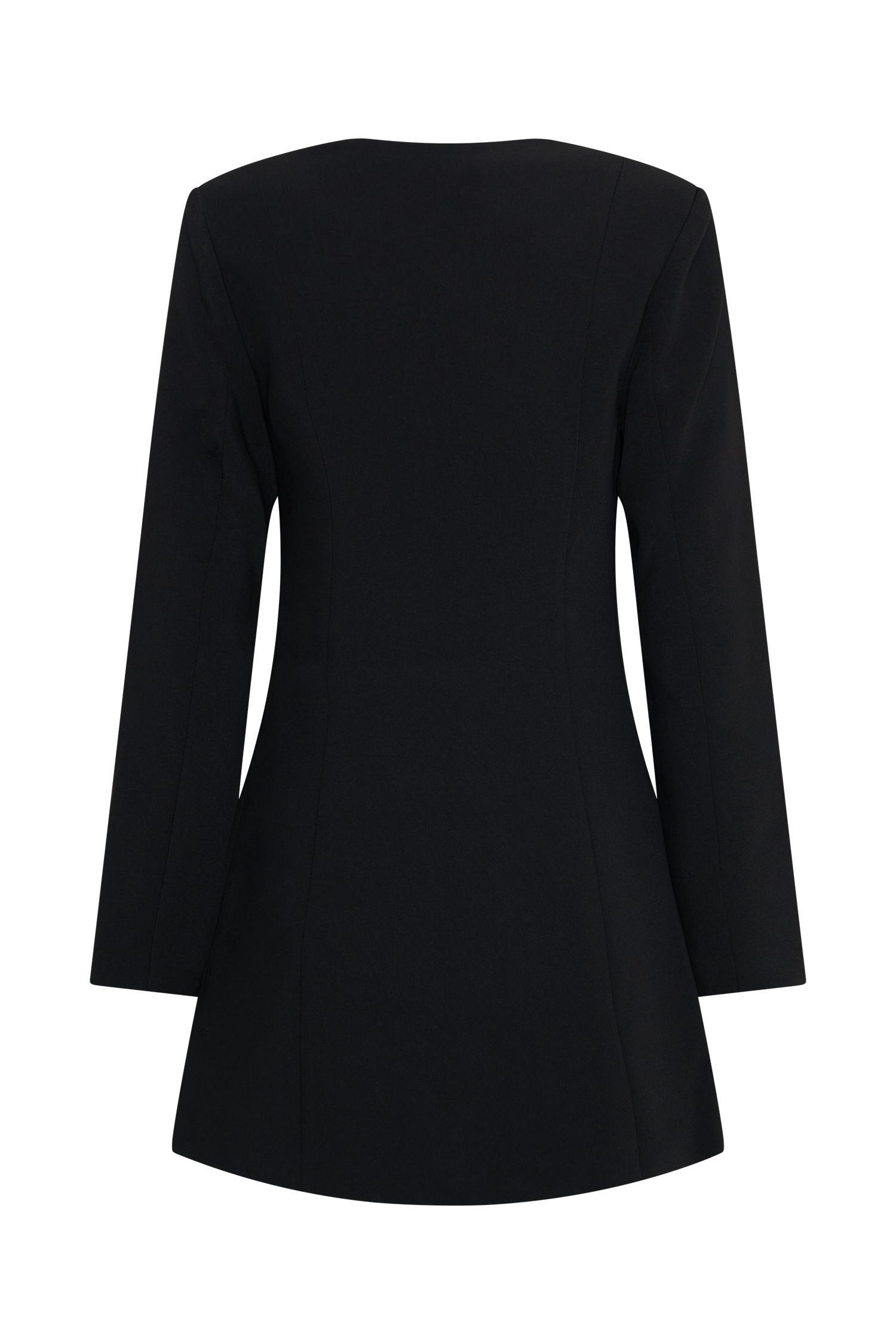 ROF Hurley Uzun Kollu Blazer Mini Elbise - Siyah