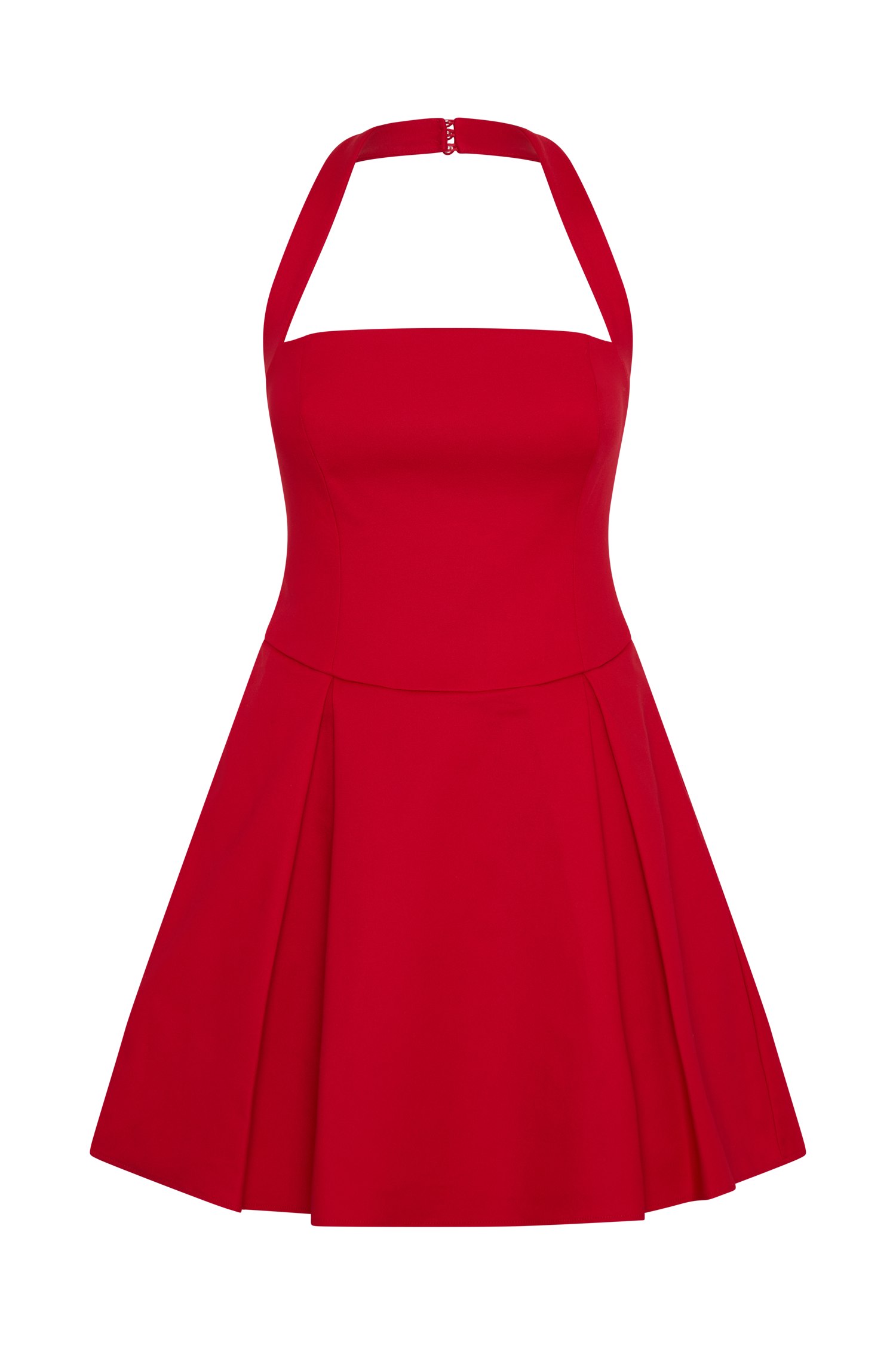 Levauro Julia Halter Mini Elbise - Kırmızı