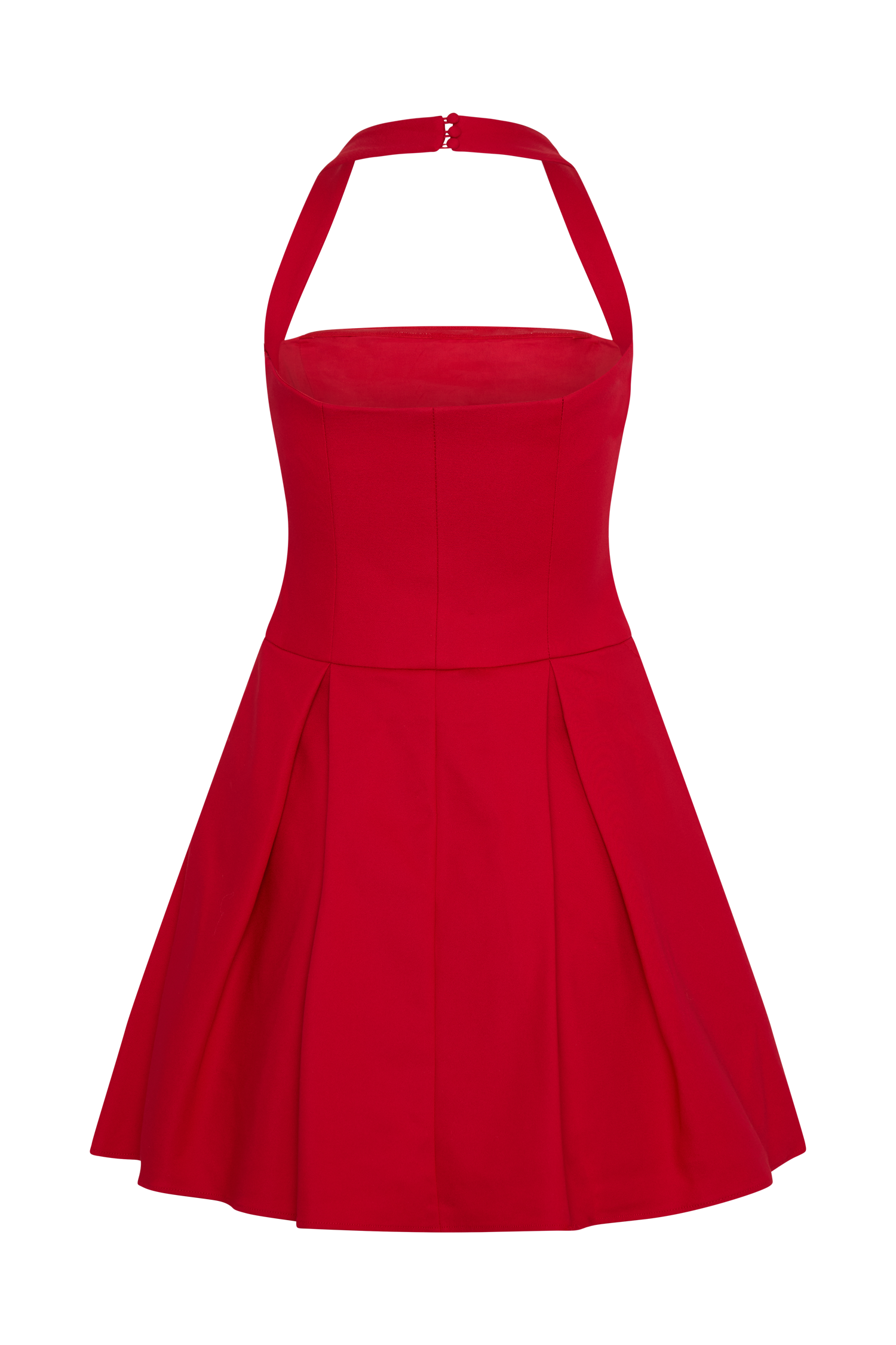 Levauro Julia Halter Mini Elbise - Kırmızı