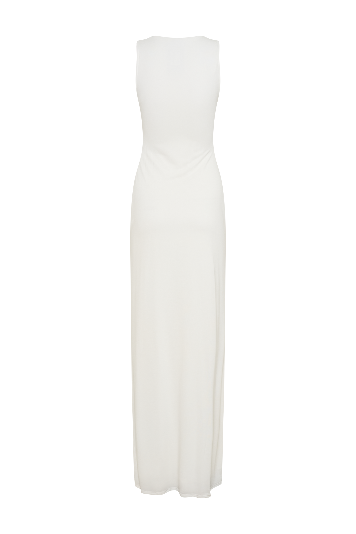 Levauro Kassidy Şeftali Jersey Maxi Elbise - Fildişi