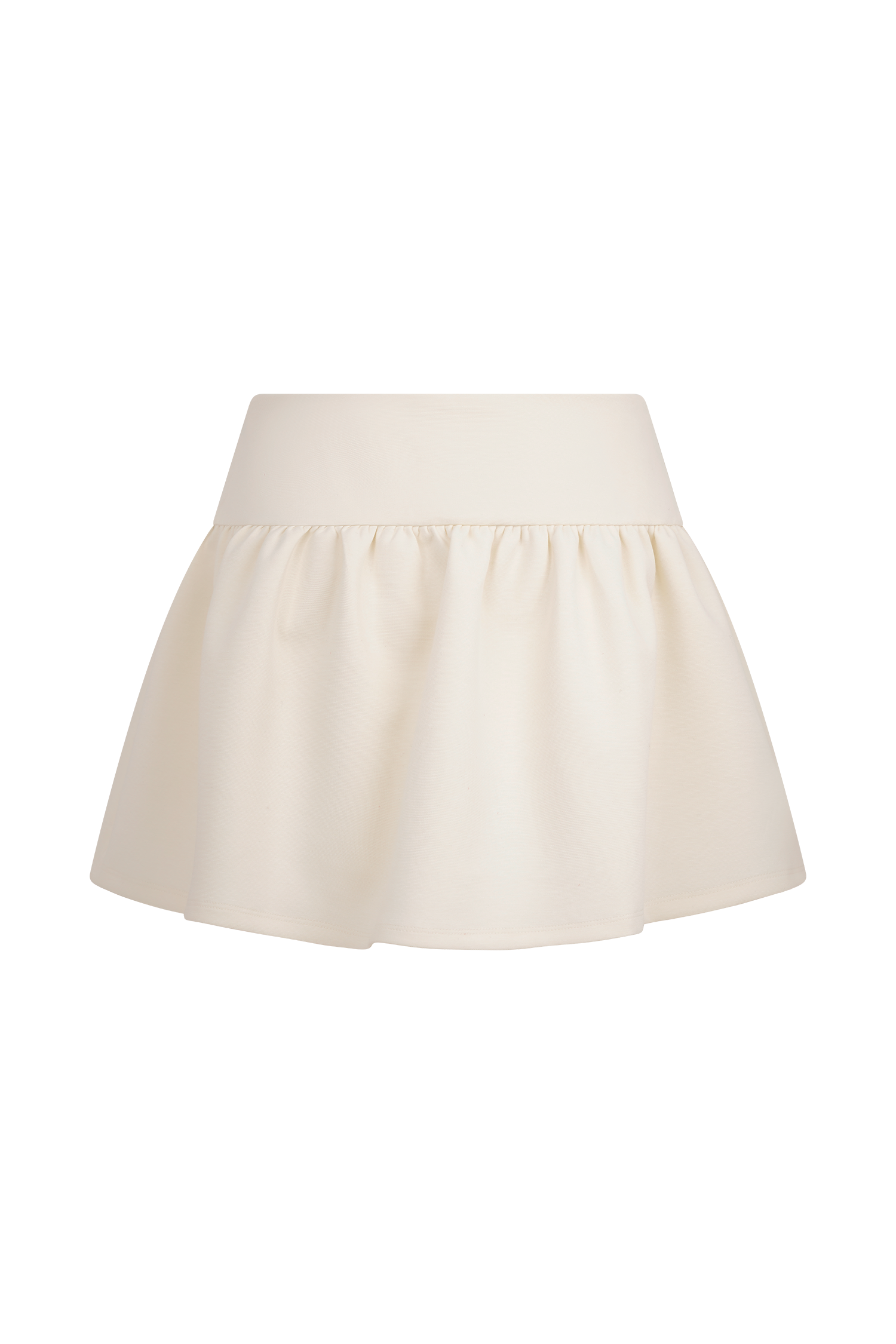 Levauro Jennie Frill Mini Şort - Fildişi