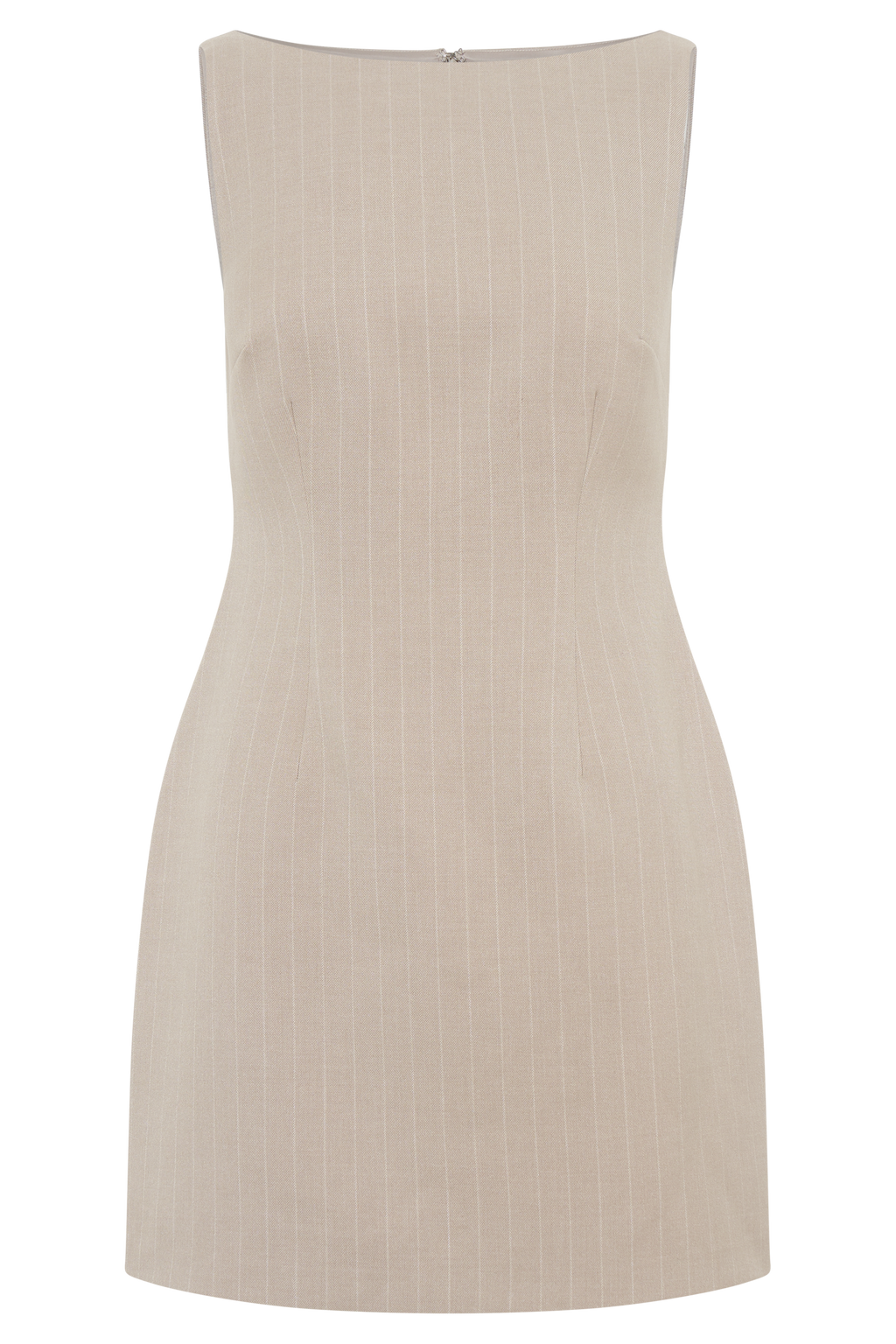 Levauro Angela Suit Mini Elbise - Taupe İnce Çizgili
